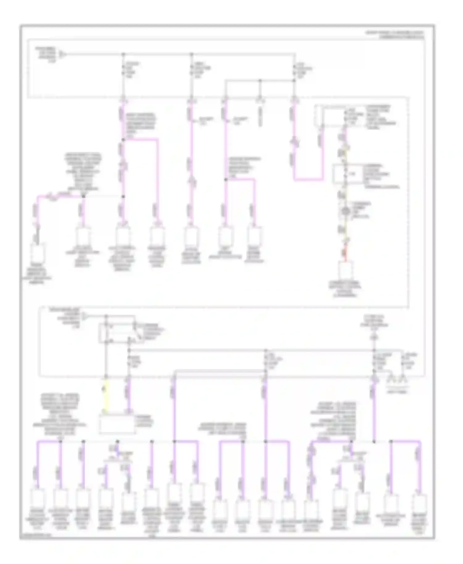 Wiring diagram windshield wiper speed control relay for Cadillac ATS I (2012-2014)