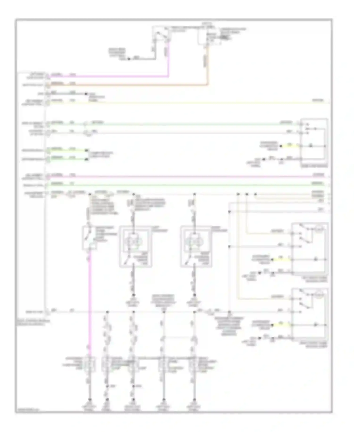 Wiring diagram right instrument panel for Cadillac ATS I (2012-2014) (1 of 1)
