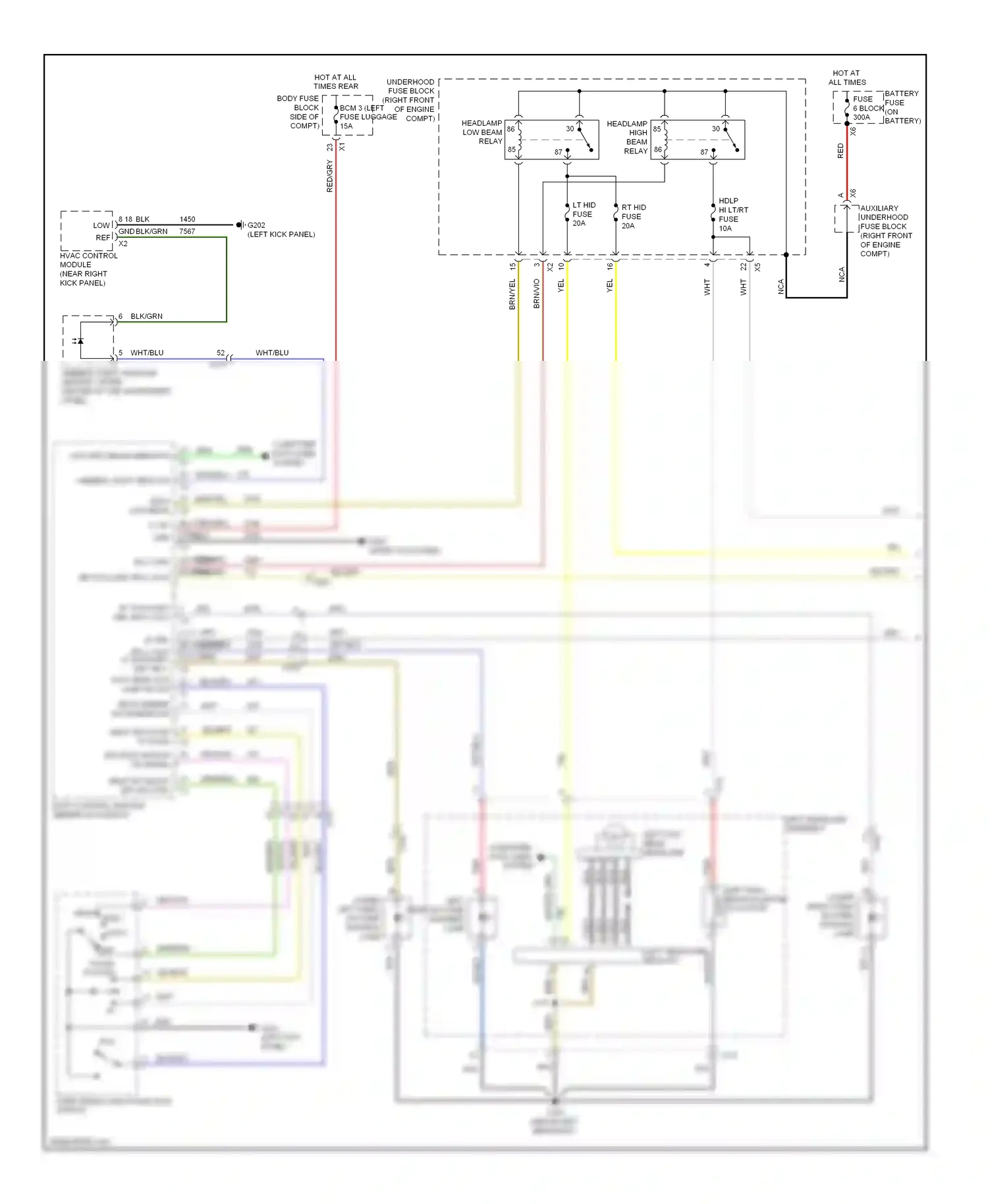 Cadillac ATS I (2012-2014) turn signal/ multi-function switch wiring diagram  (4 of 7)