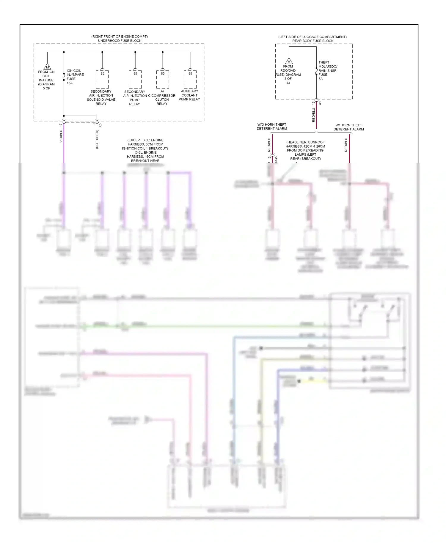 Cadillac ATS I (2012-2014) vio/blu wiring diagram  (12 of 36)