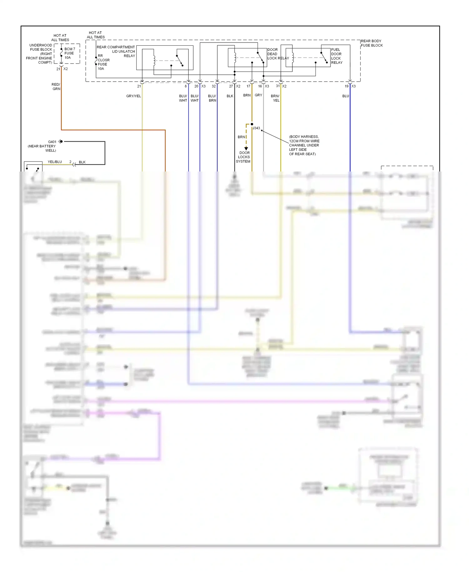 Cadillac ATS I (2012-2014) vio/lt blu wiring diagram  (1 of 1)