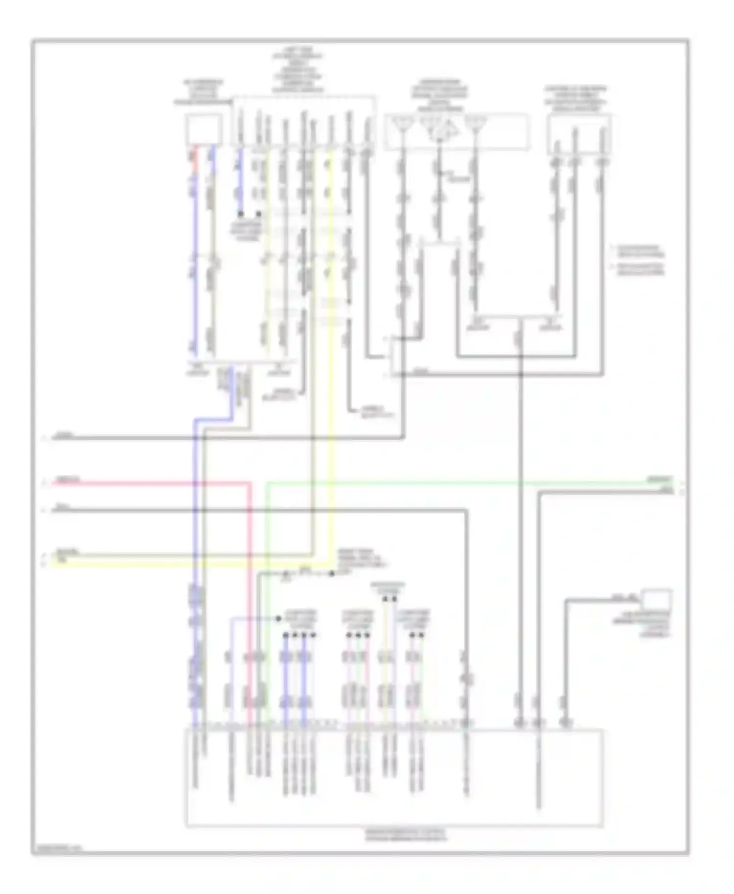 Wiring diagram audio sig + for Cadillac ATS I (2012-2014)