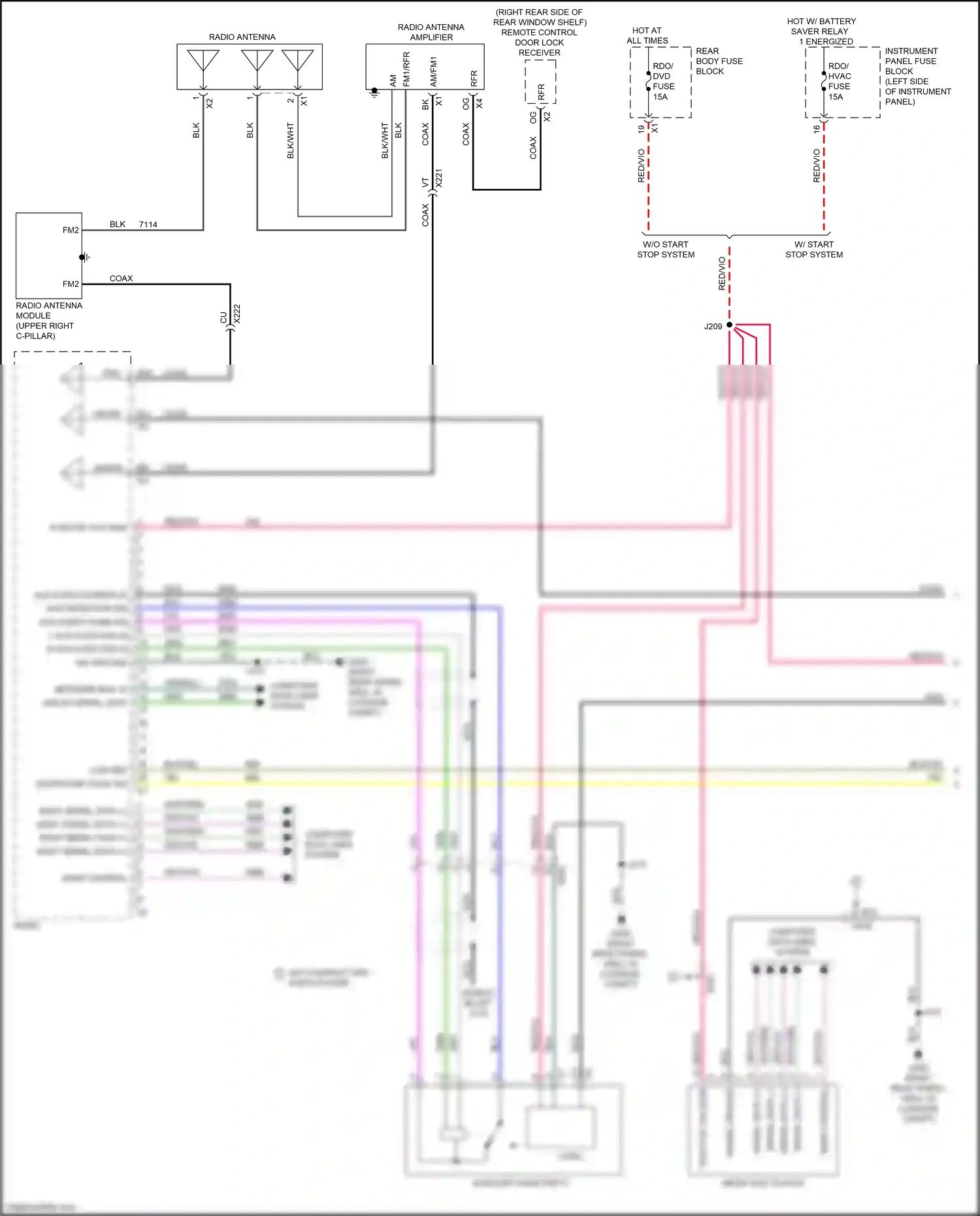 Cadillac ATS I (2012-2014) w/ start/ stop system wiring diagram  (2 of 4)