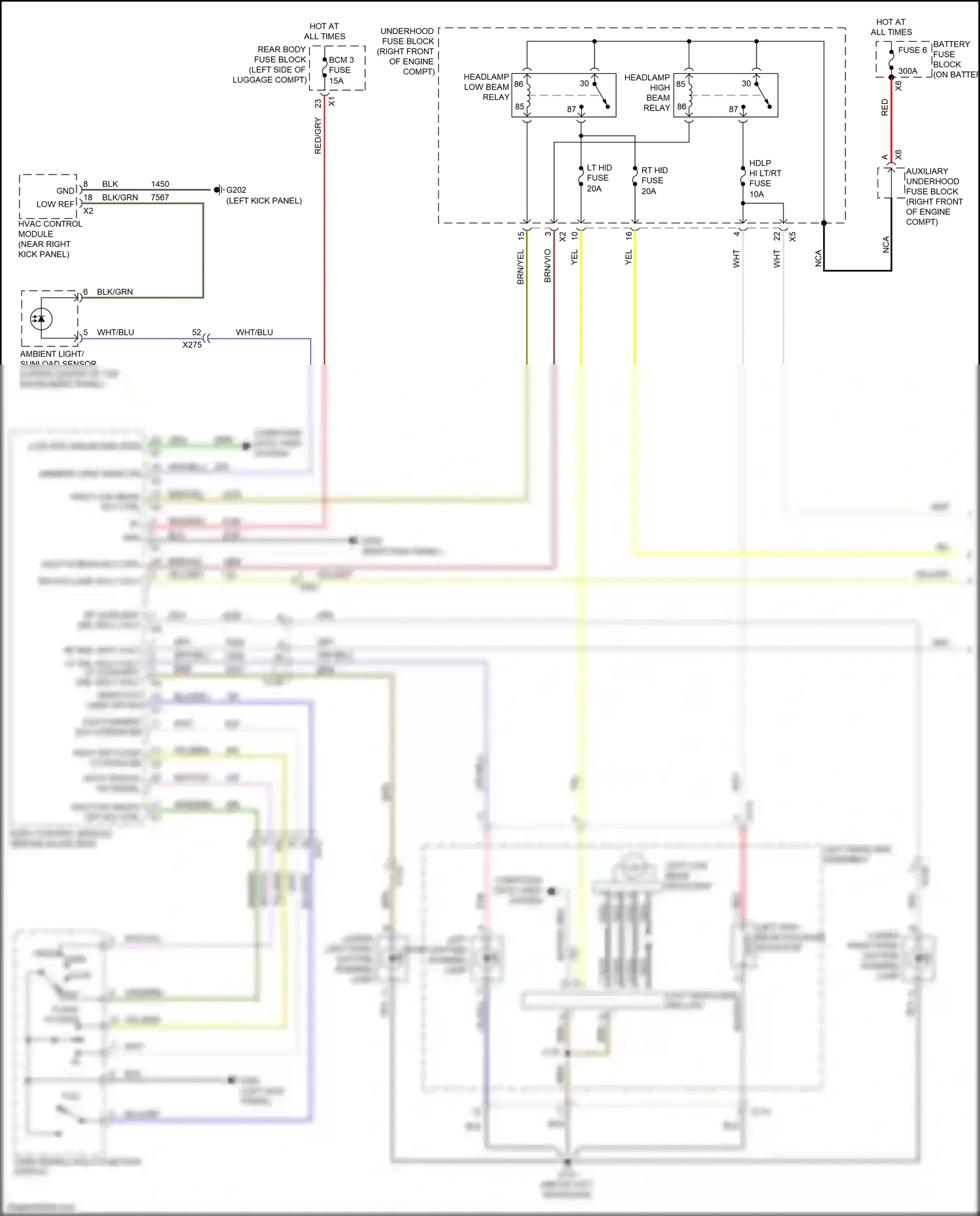 Cadillac ATS I (2012-2014) wht/blu wiring diagram  (3 of 62)