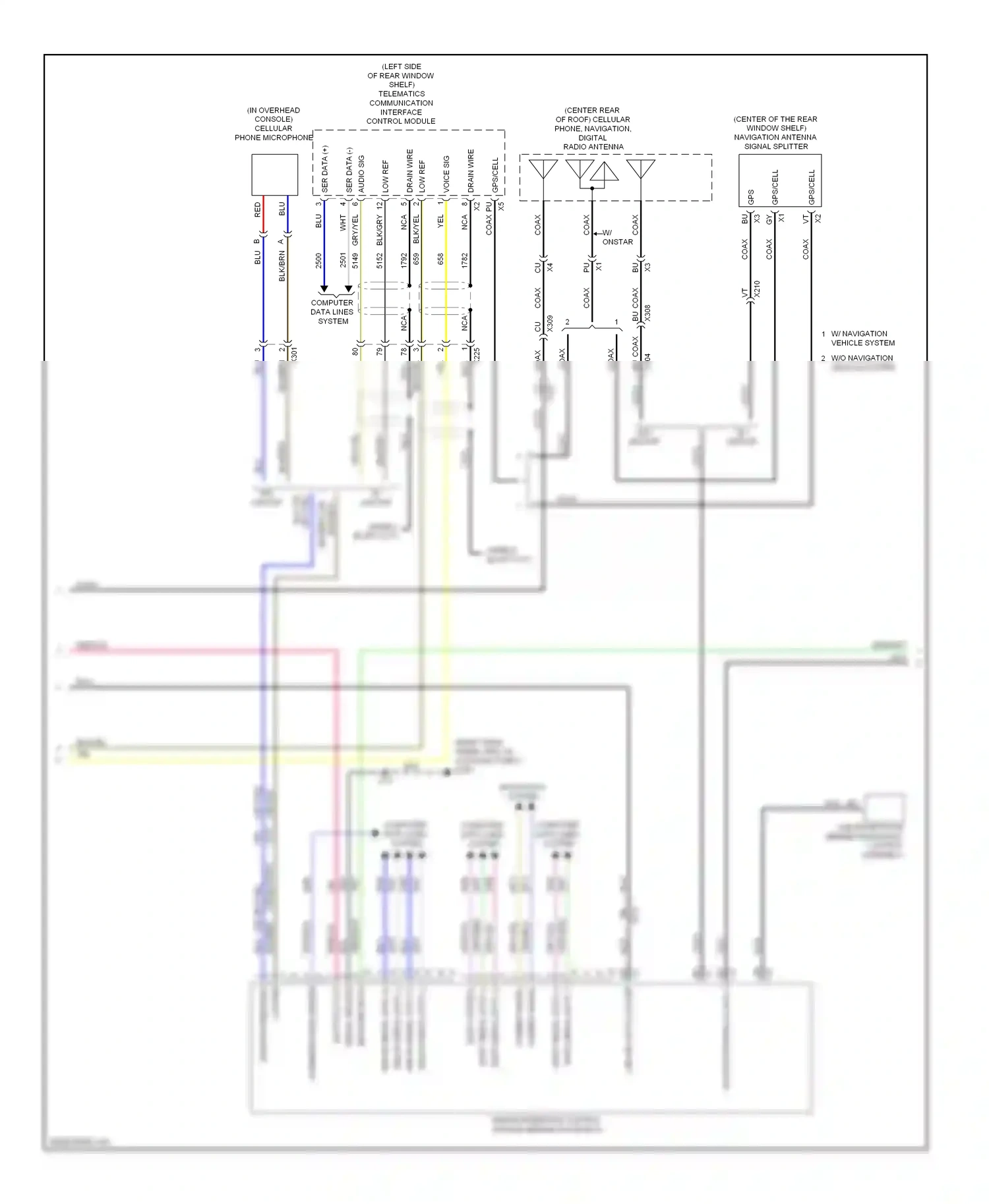 Cadillac ATS I (2012-2014) wht/blu wiring diagram  (57 of 62)
