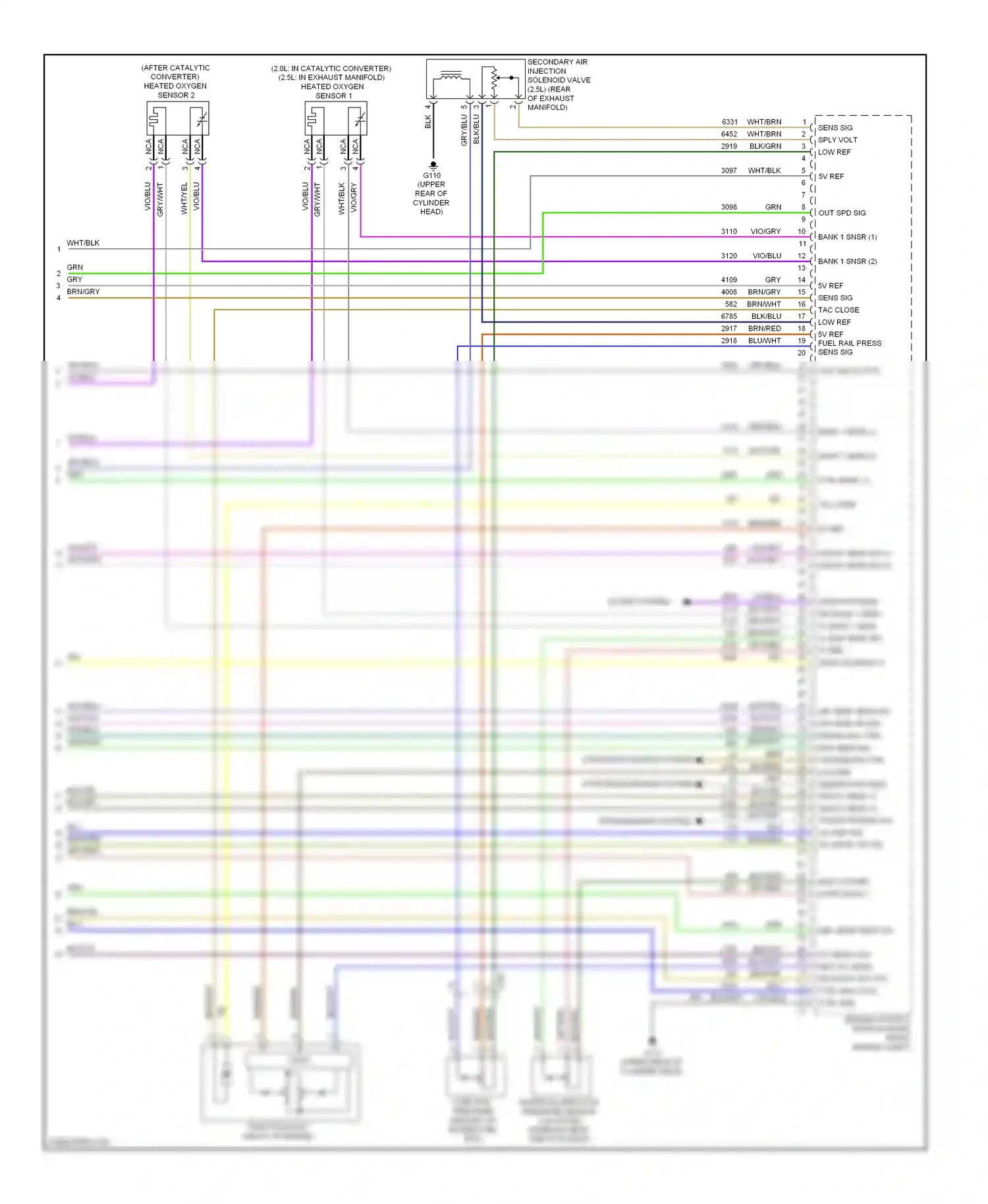 Cadillac ATS I (2012-2014) wht/blu wiring diagram  (46 of 62)