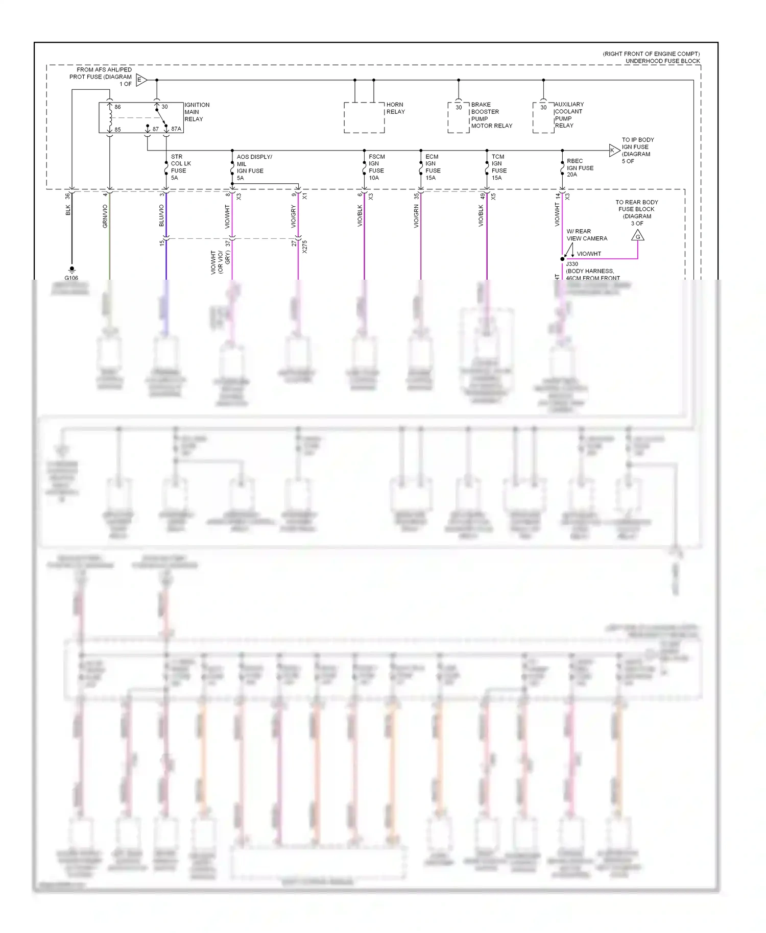 Cadillac ATS I (2012-2014) windshield wiper relay wiring diagram  (2 of 3)