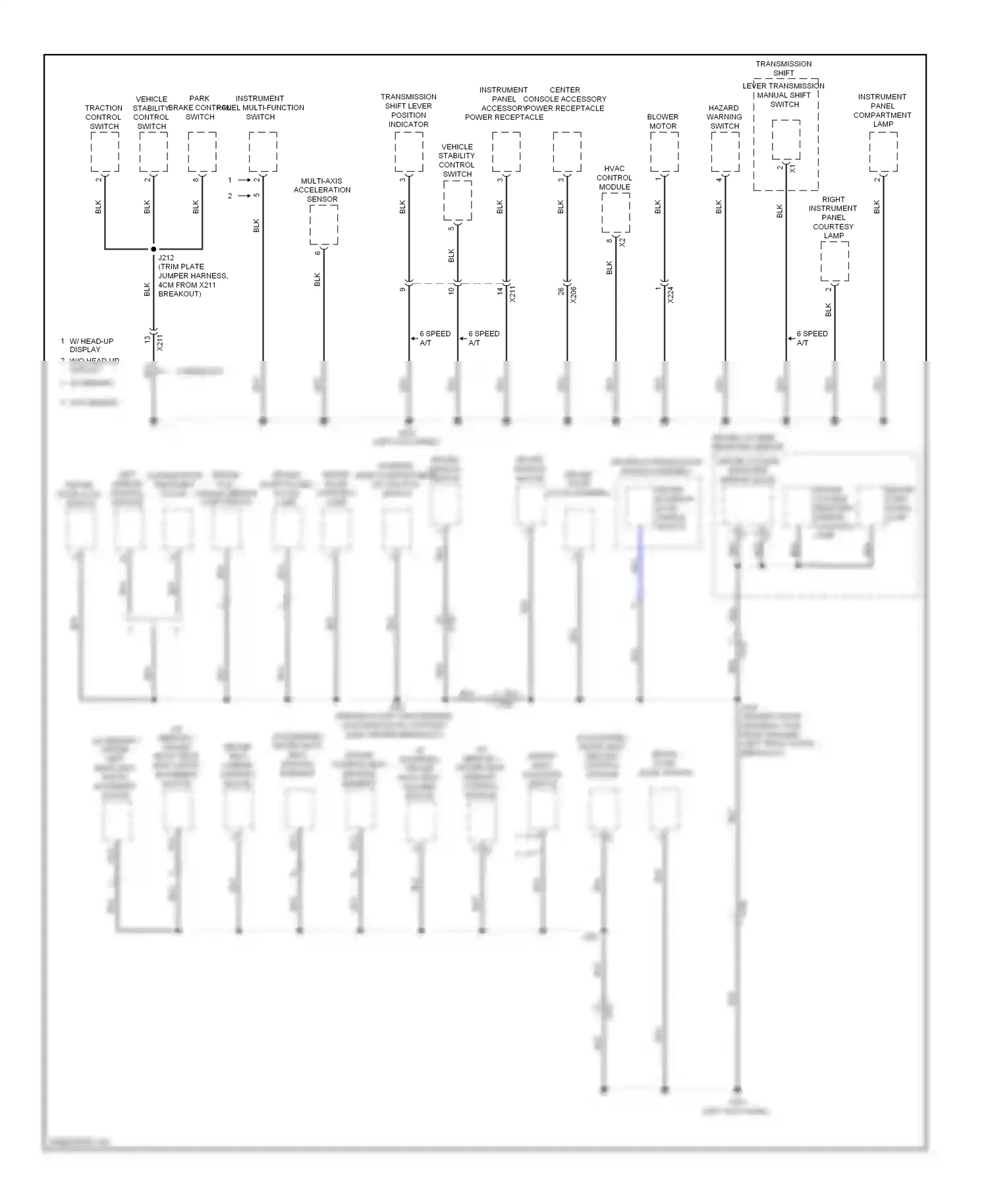 Cadillac ATS I (2012-2014) w/o memory wiring diagram  (1 of 2)