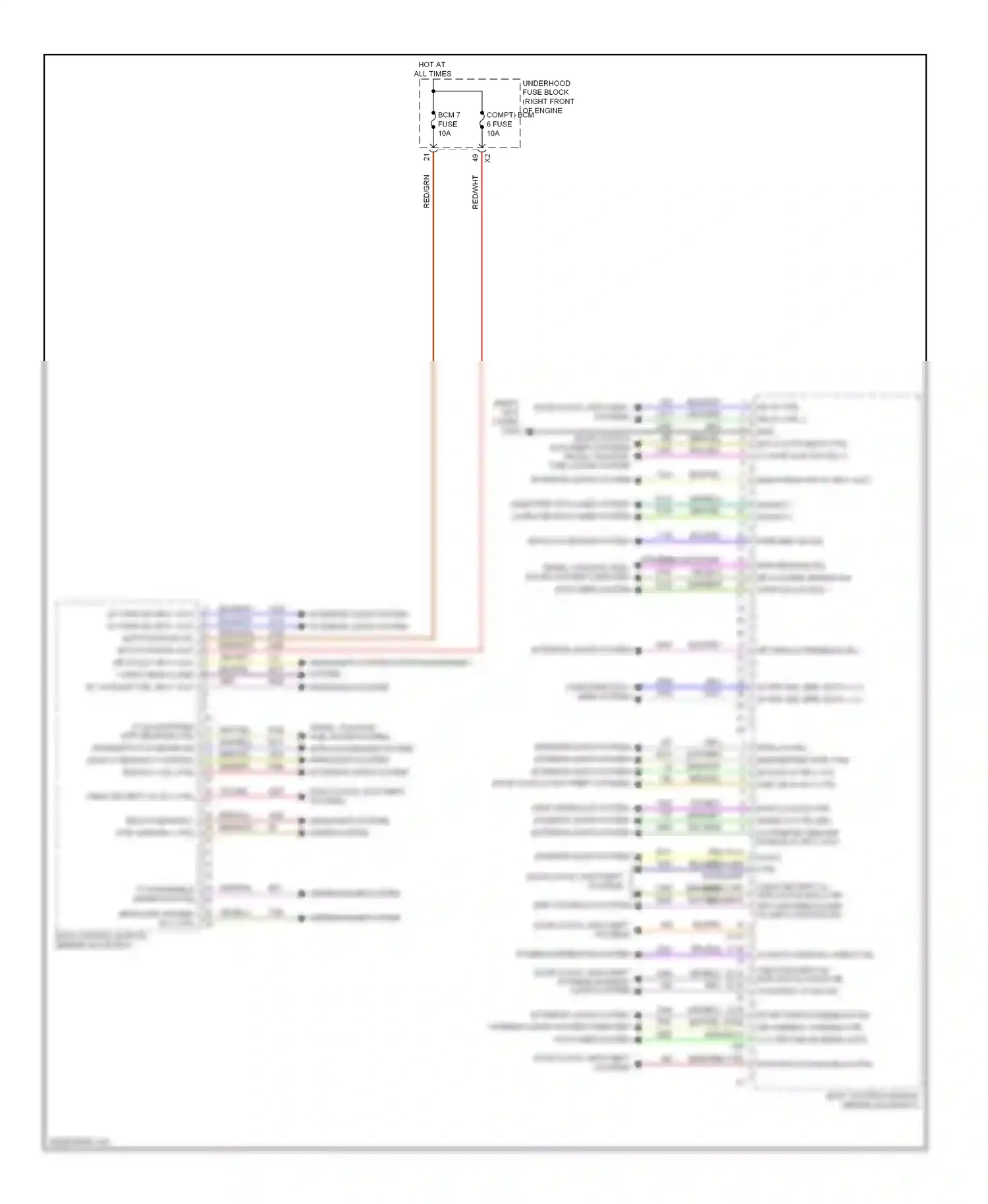 Cadillac ATS I (2012-2014) yel/ppl wiring diagram  (1 of 1)