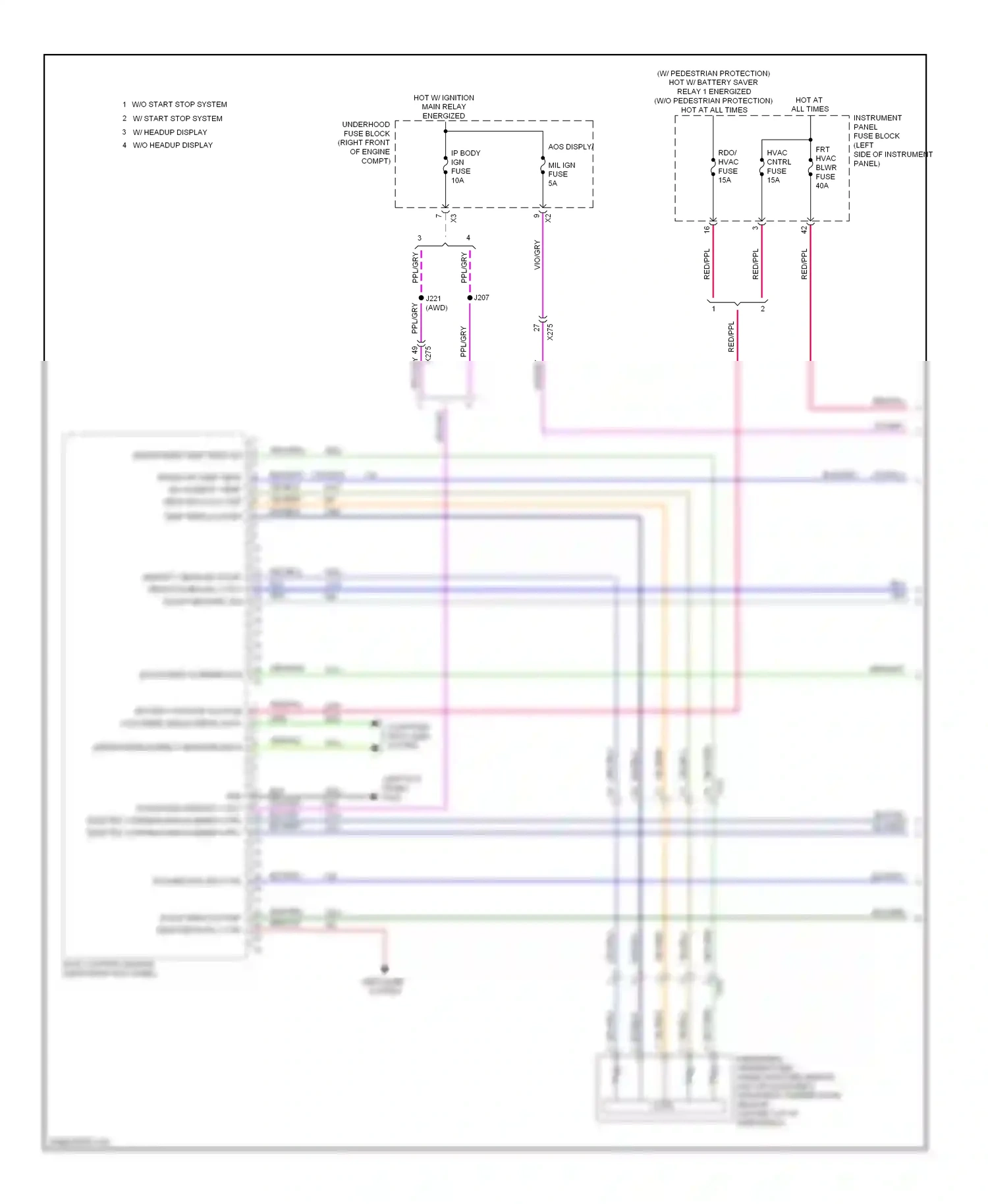 Cadillac ATS I (2012-2014) yel/red wiring diagram  (3 of 19)