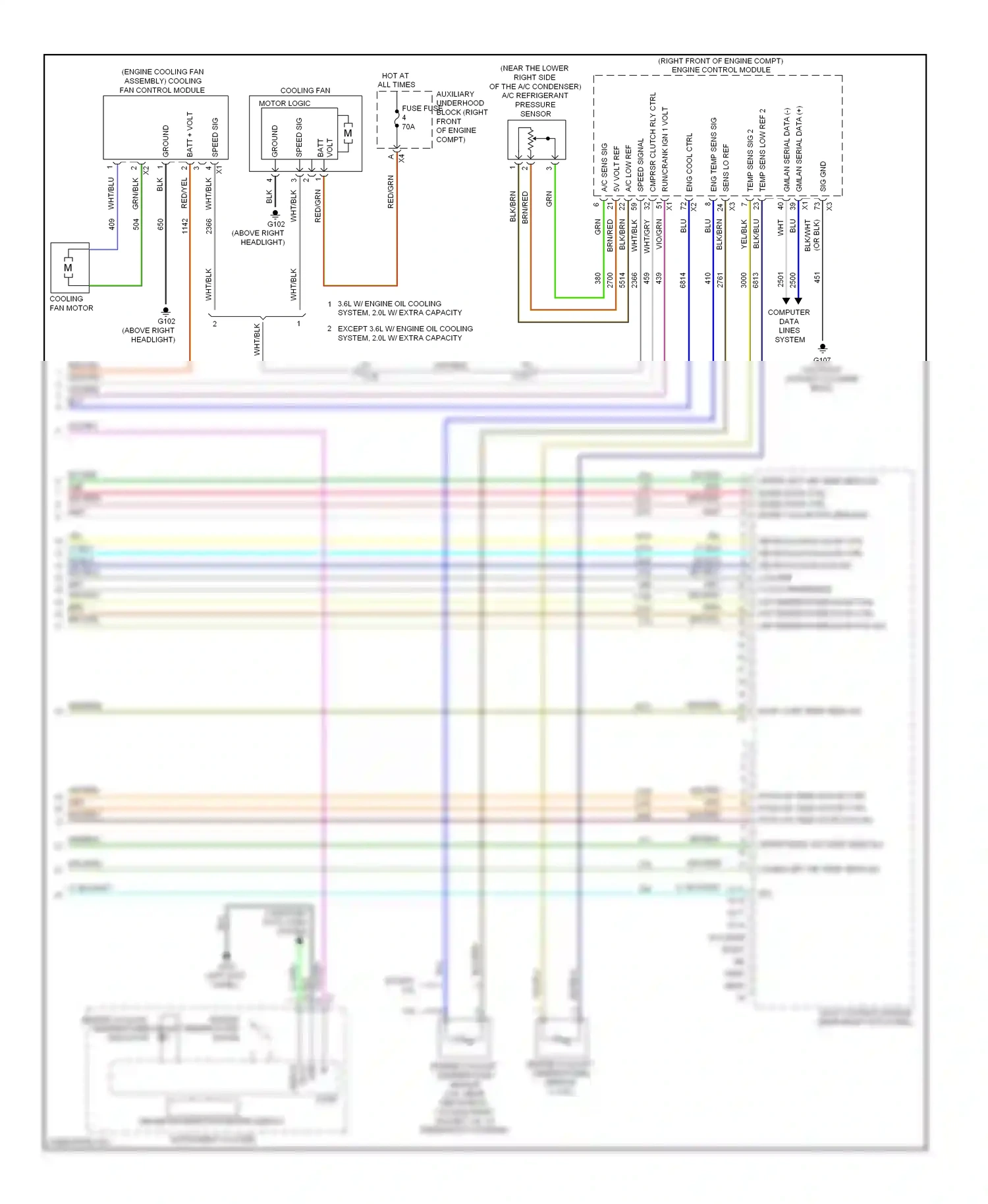 Cadillac ATS I (2012-2014) yel/red wiring diagram  (5 of 19)
