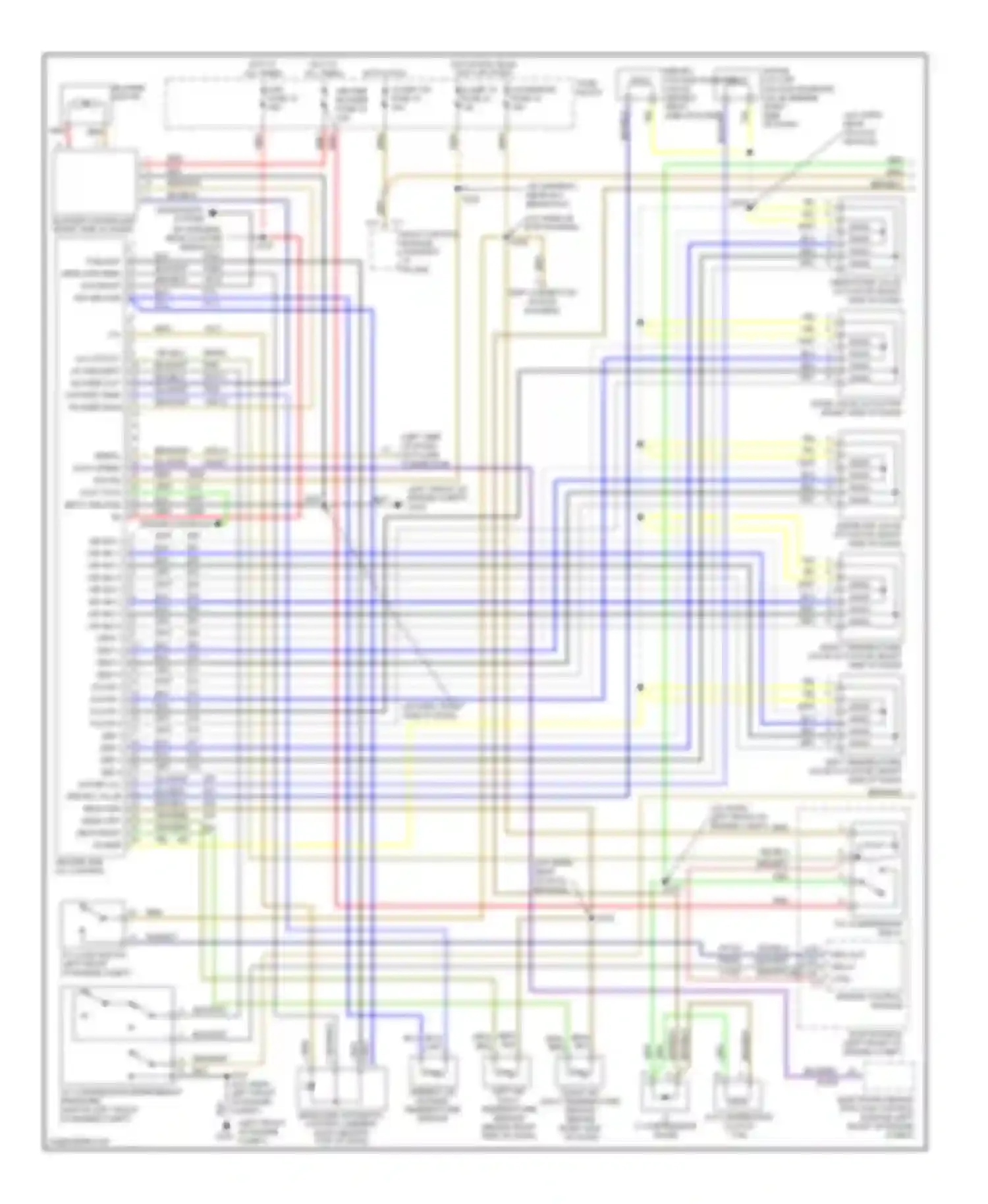 Catera Cadillac I (1996-2001): Automatic a/c circuit (1 of 2)