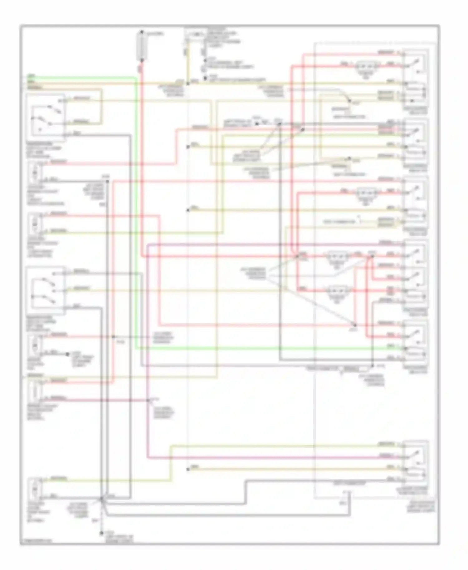 Catera Cadillac I (1996-2001): Automatic a/c circuit (2 of 2)