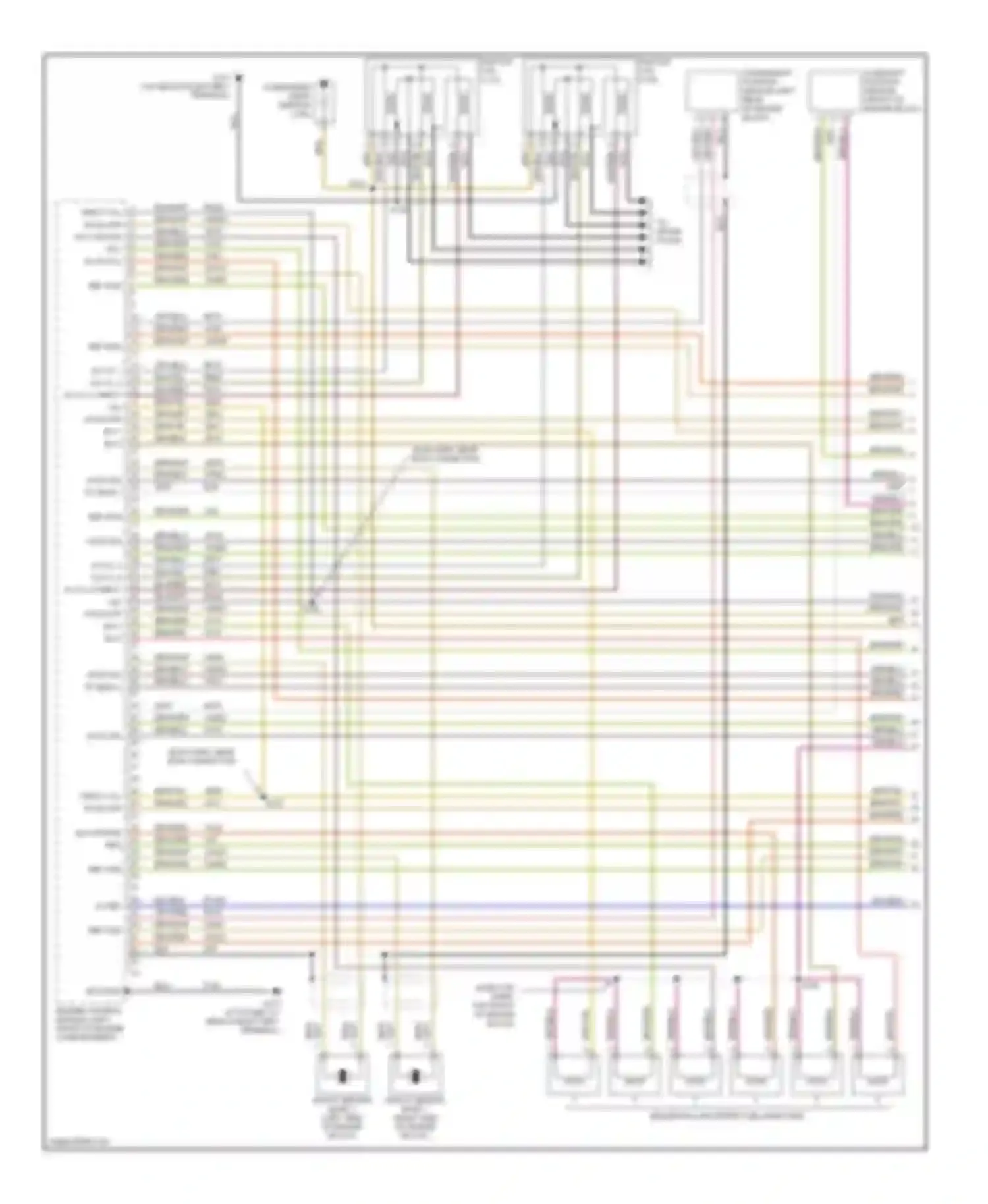 Catera Cadillac I (1996-2001): Wiring diagram engine performance 3.0l vin rs (1 of 3)