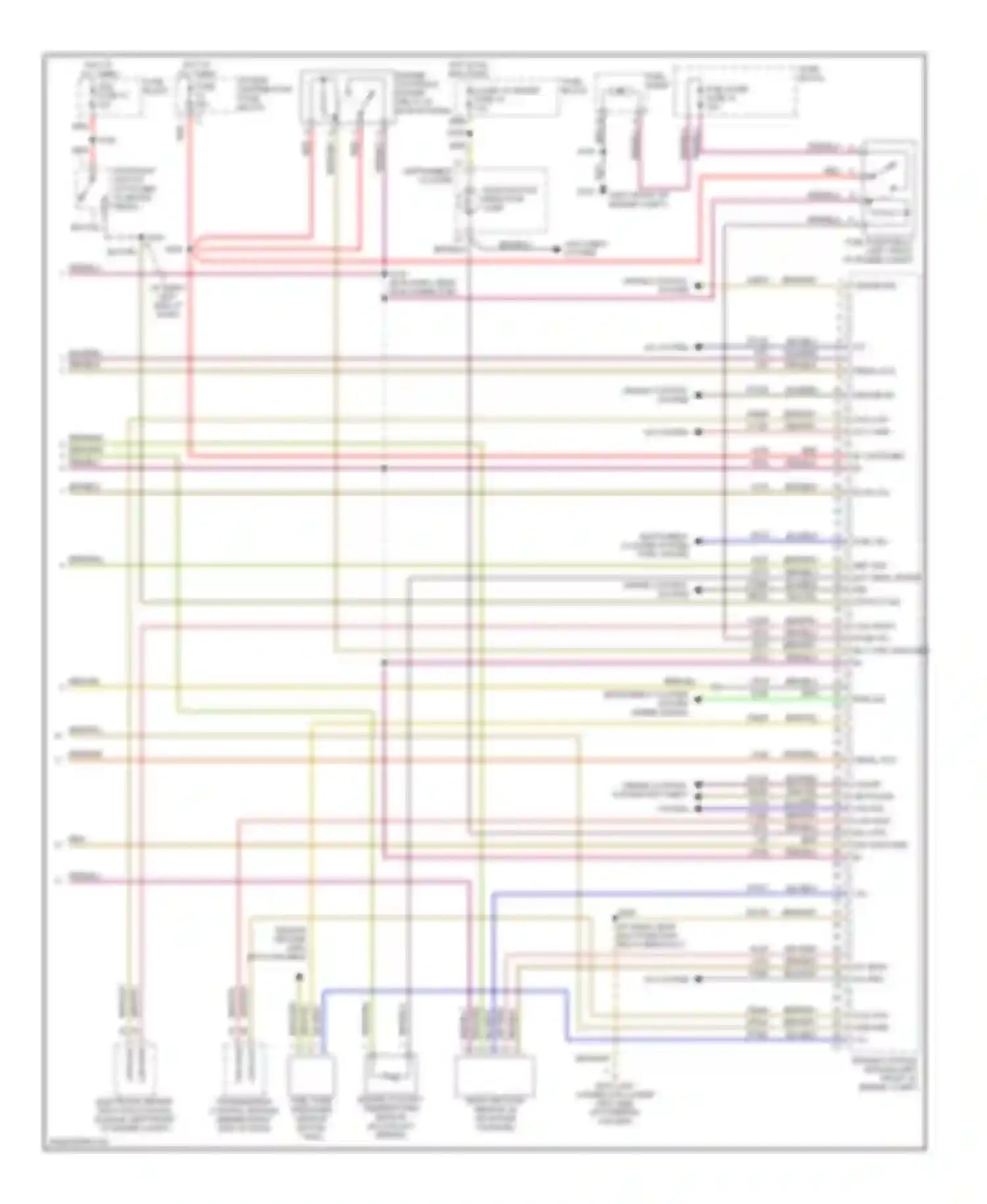 Catera Cadillac I (1996-2001): Wiring diagram engine performance 3.0l vin rs (3 of 3)