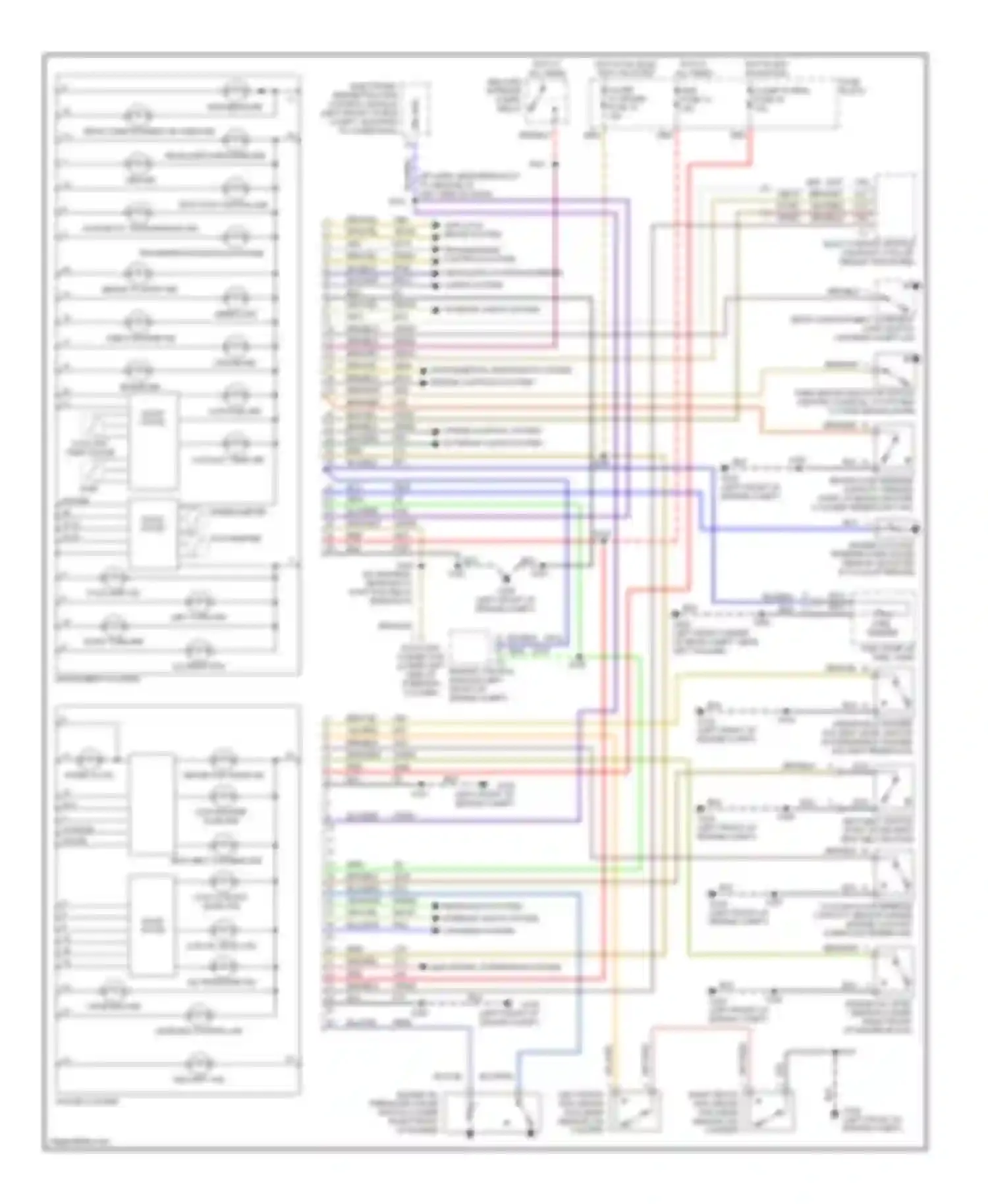 Catera Cadillac I (1996-2001): Instrument cluster circuit