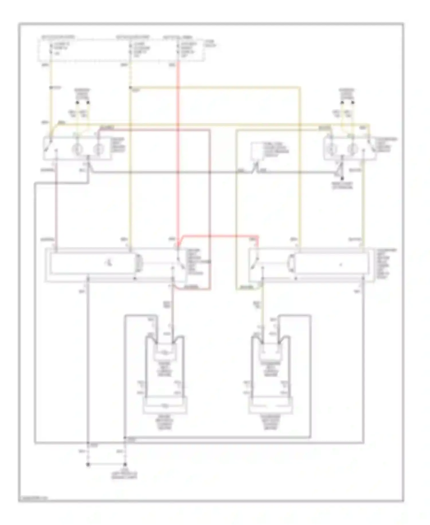 Catera Cadillac I (1996-2001): Front seat heater circuit