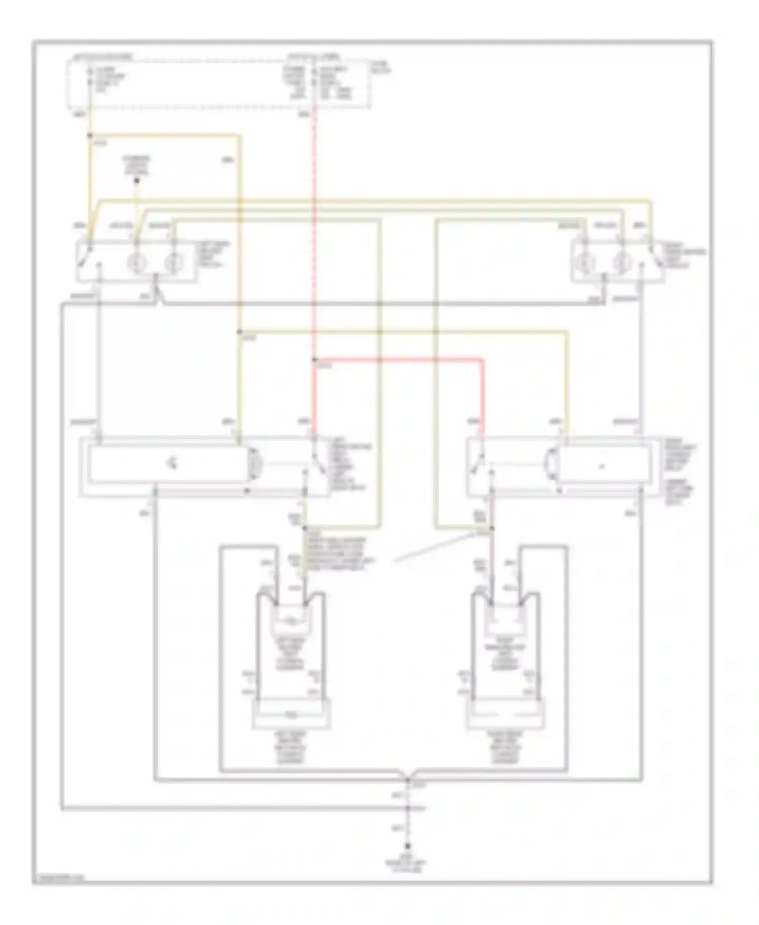 Catera Cadillac I (1996-2001): Rear seat heater circuit