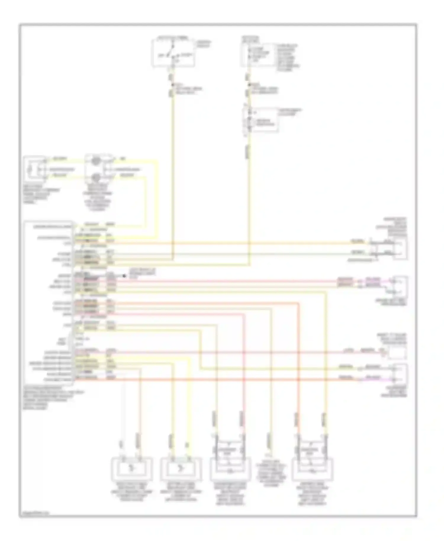 Catera Cadillac I (1996-2001): Supplemental restraint circuit
