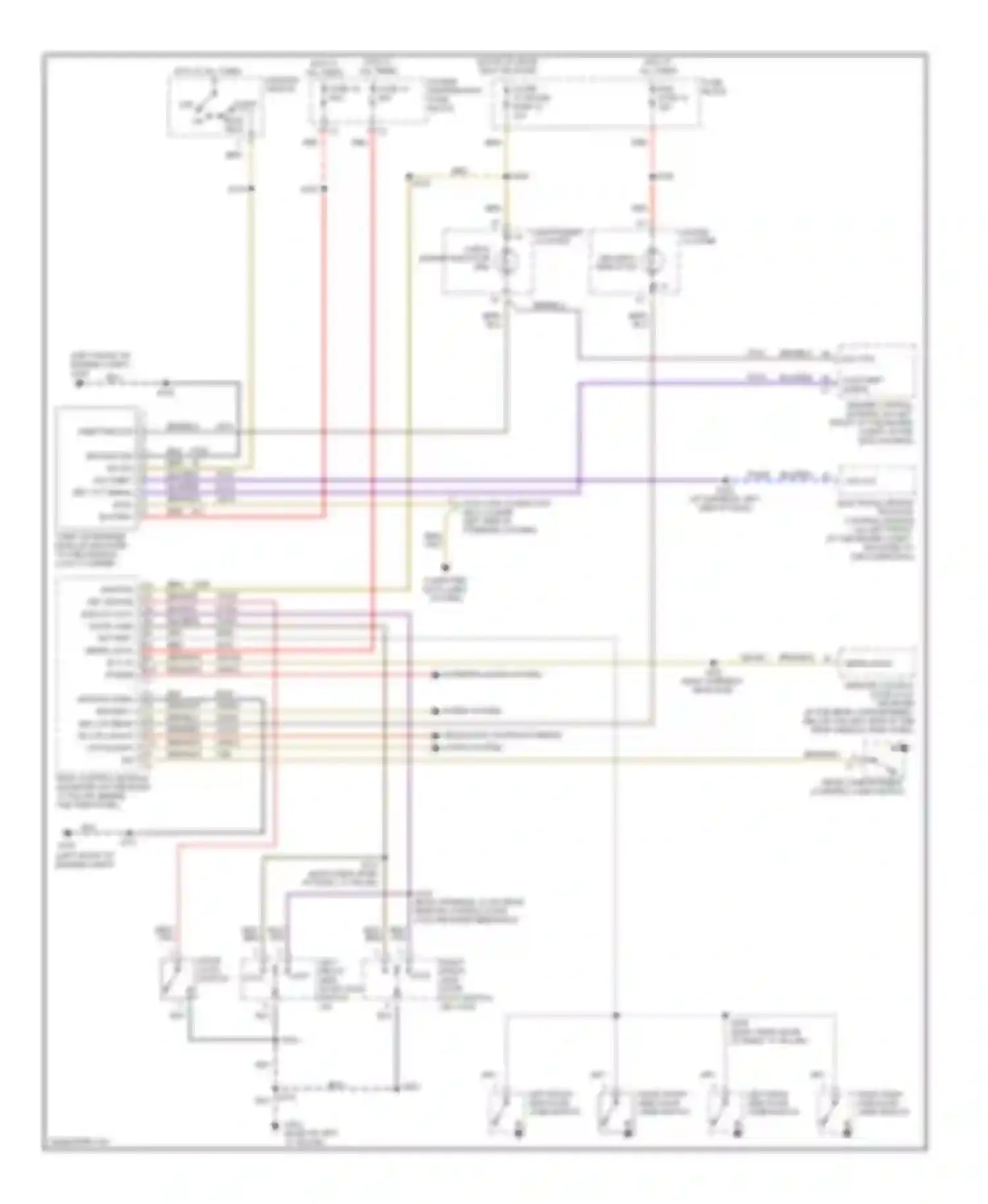 Wiring diagram bulb test for Cadillac Catera I (1996-2001) (1 of 2)