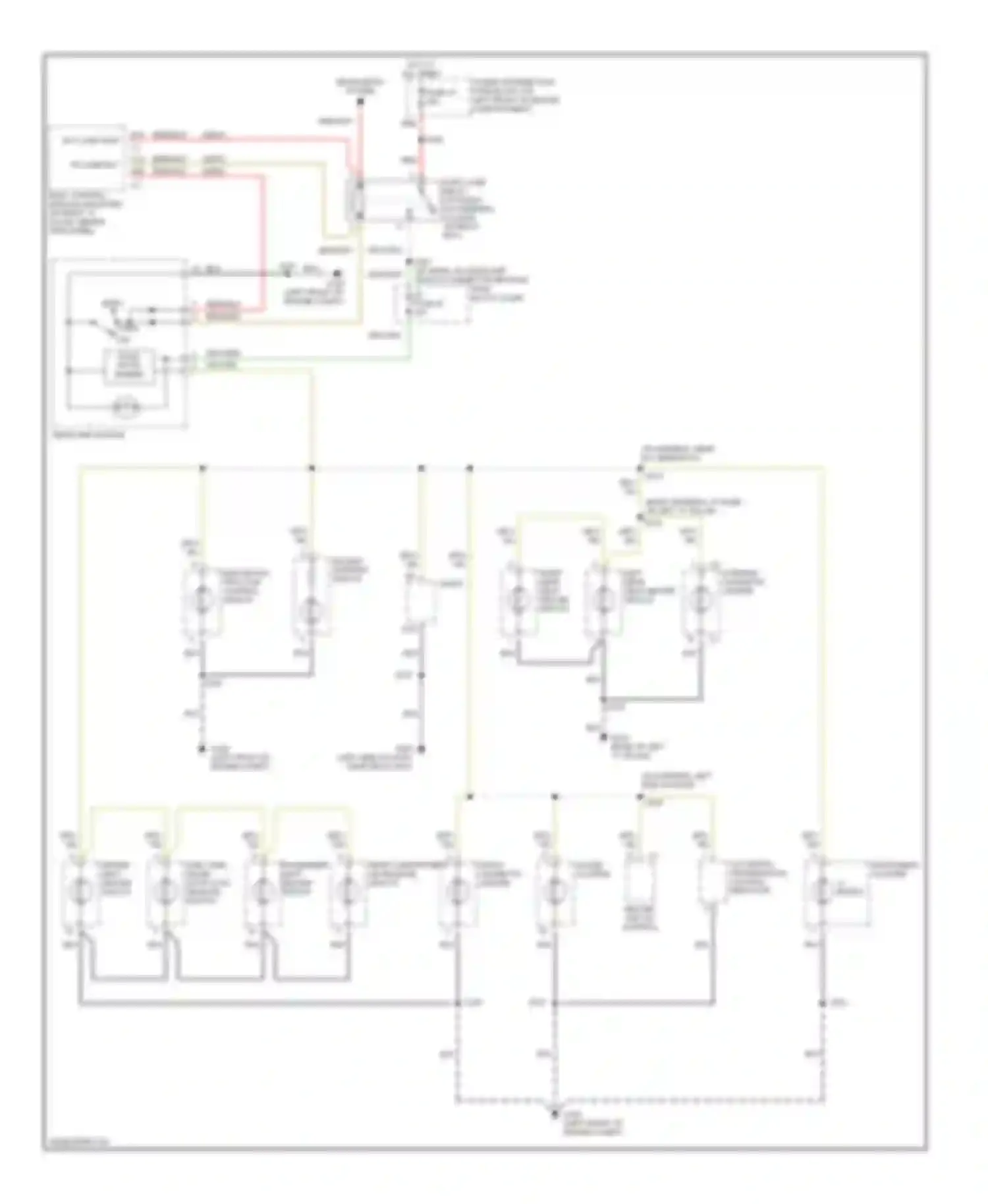 Wiring diagram console cigarette lighter for Cadillac Catera I (1996-2001) (1 of 1)