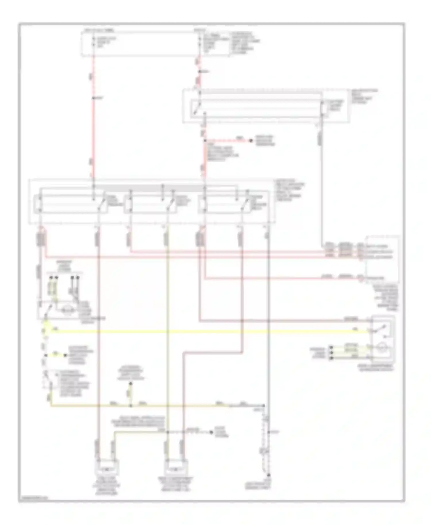 Wiring diagram door locks system for Cadillac Catera I (1996-2001) (2 of 2)