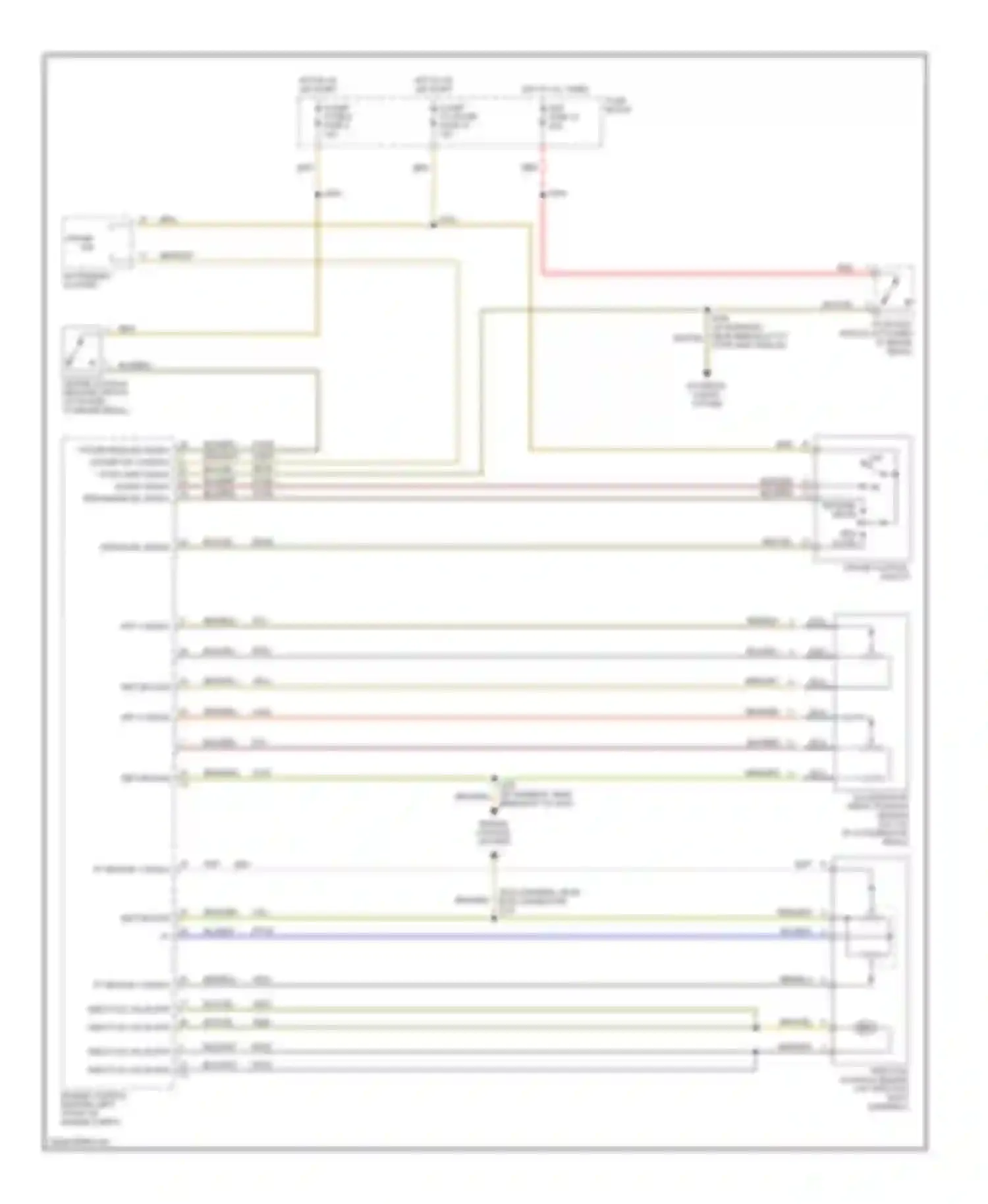 Wiring diagram engine control system for Cadillac Catera I (1996-2001) (1 of 1)