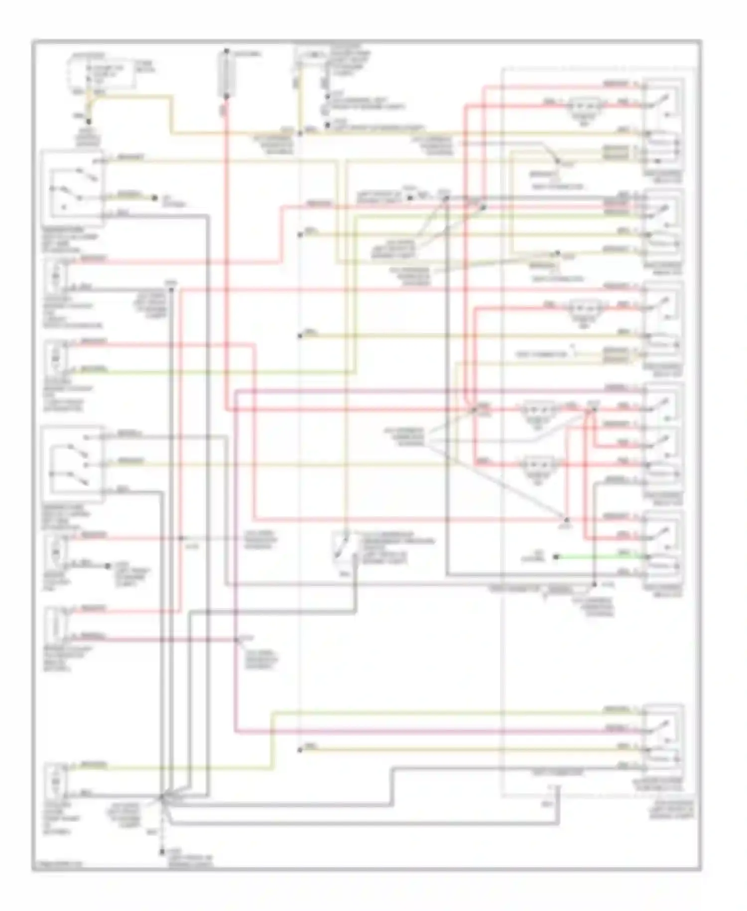 Wiring diagram fuse block for Cadillac Catera I (1996-2001) (6 of 22)