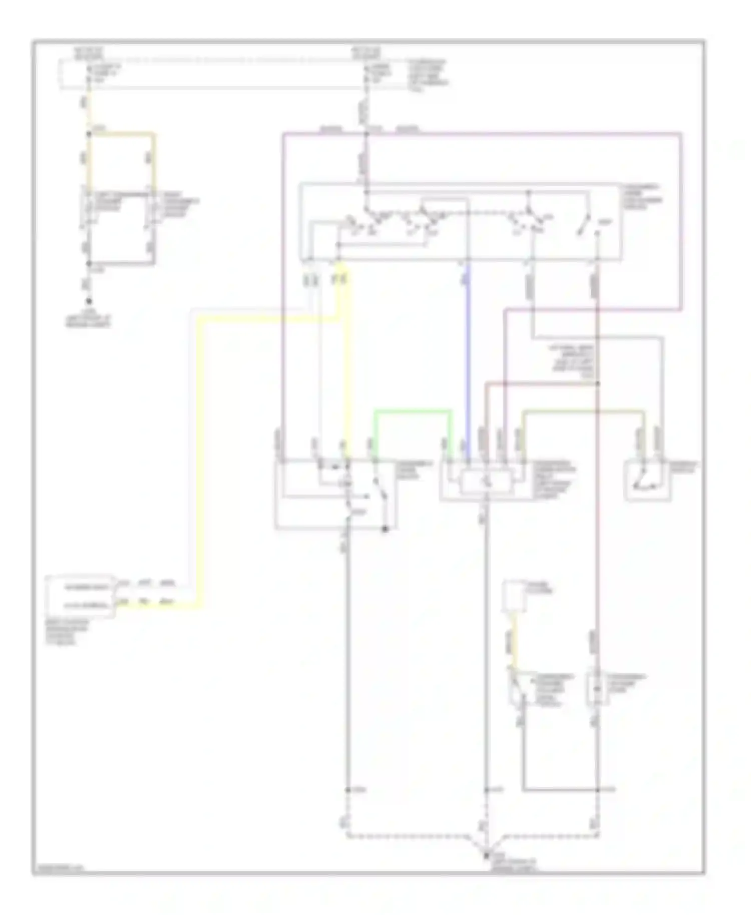 Wiring diagram hi wiper input for Cadillac Catera I (1996-2001) (1 of 1)