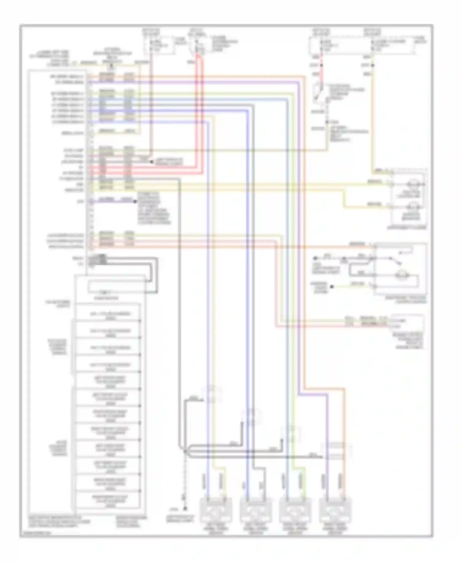 Wiring diagram left front inlet valve solenoid for Cadillac Catera I (1996-2001) (1 of 1)