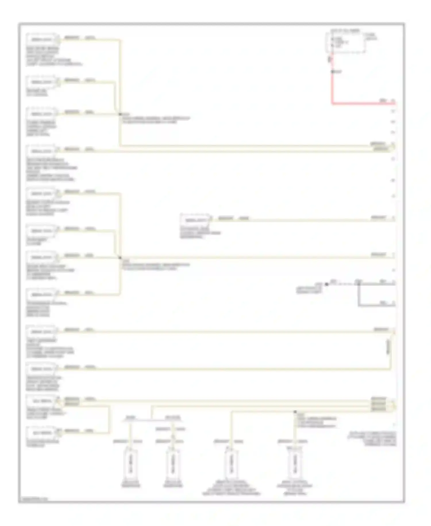 Wiring diagram sound processor interface for Cadillac Catera I (1996-2001) (1 of 1)
