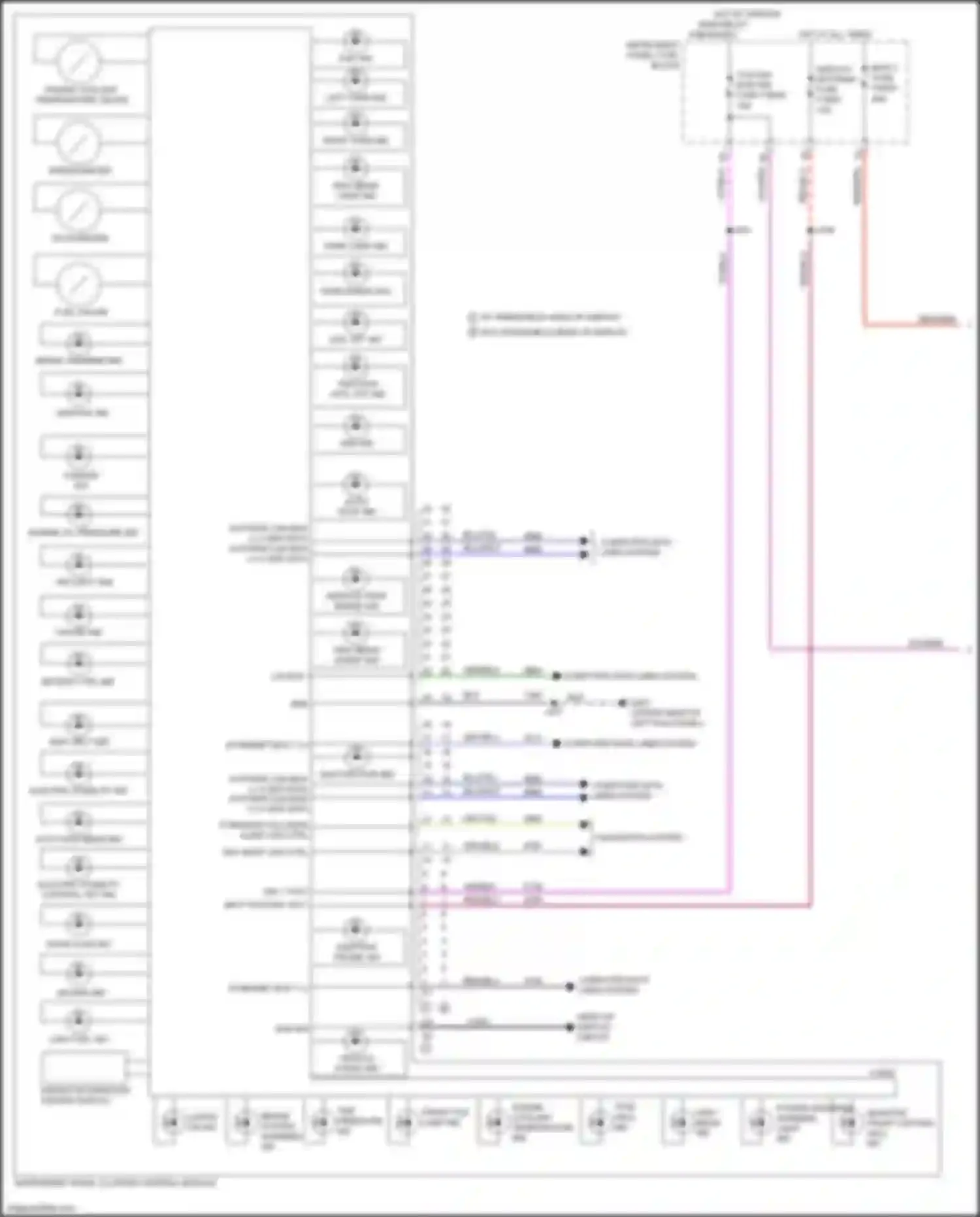 CT4-V Cadillac I (2019-2024): Instrument cluster circuit (1 of 3)