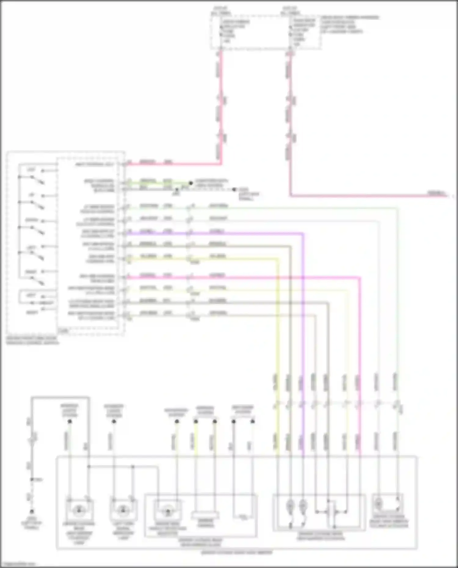 CT4-V Cadillac I (2019-2024): Memory mirrors circuit (1 of 2)