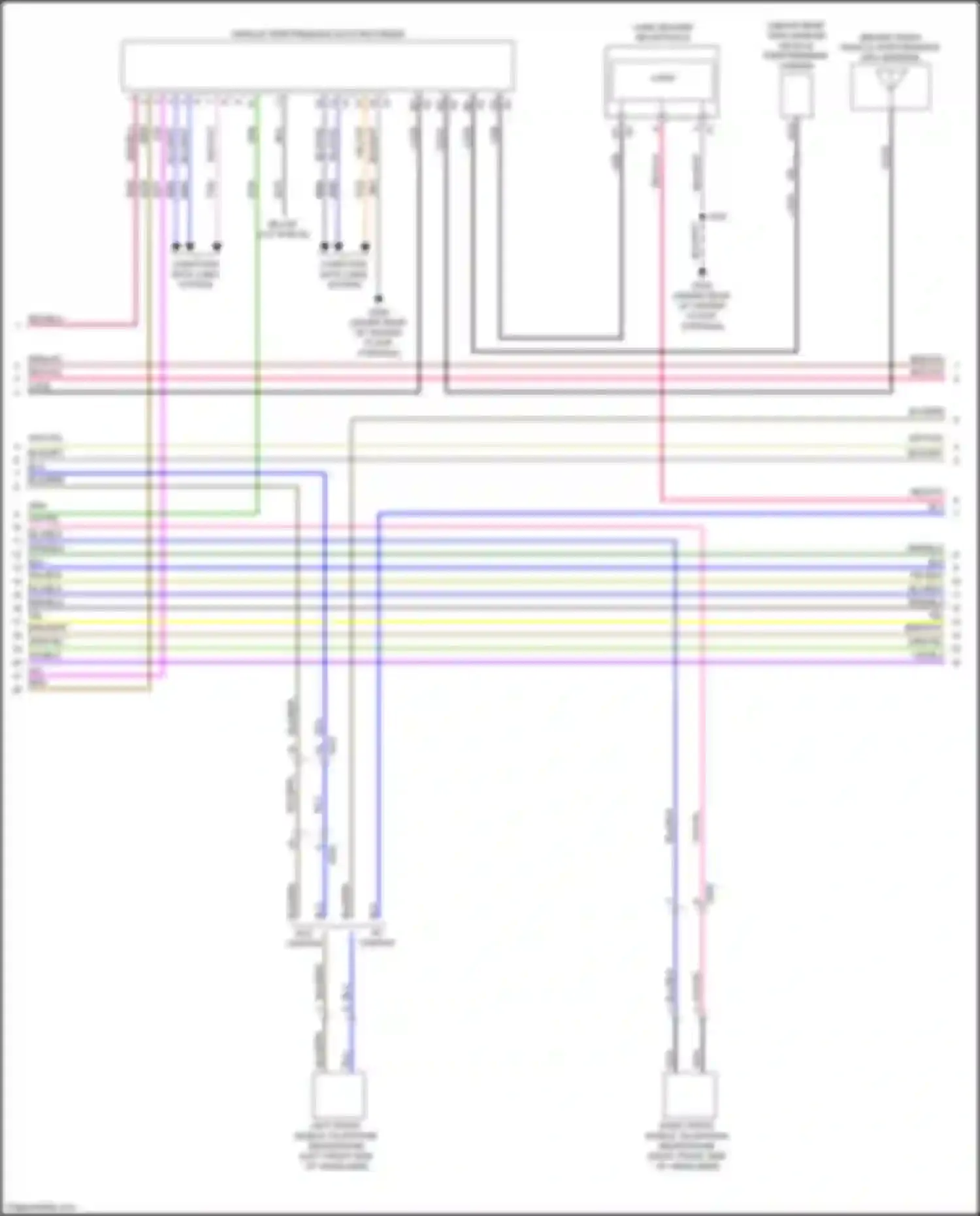 CT4-V Cadillac I (2019-2024): Navigation circuit, w/o surround amplifier (2 of 6)