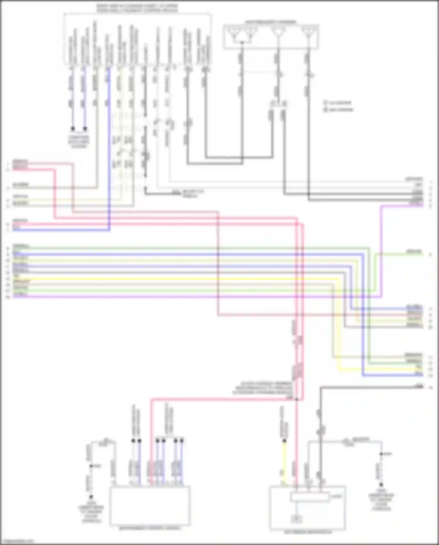 CT4-V Cadillac I (2019-2024): Navigation circuit, w/o surround amplifier (3 of 6)