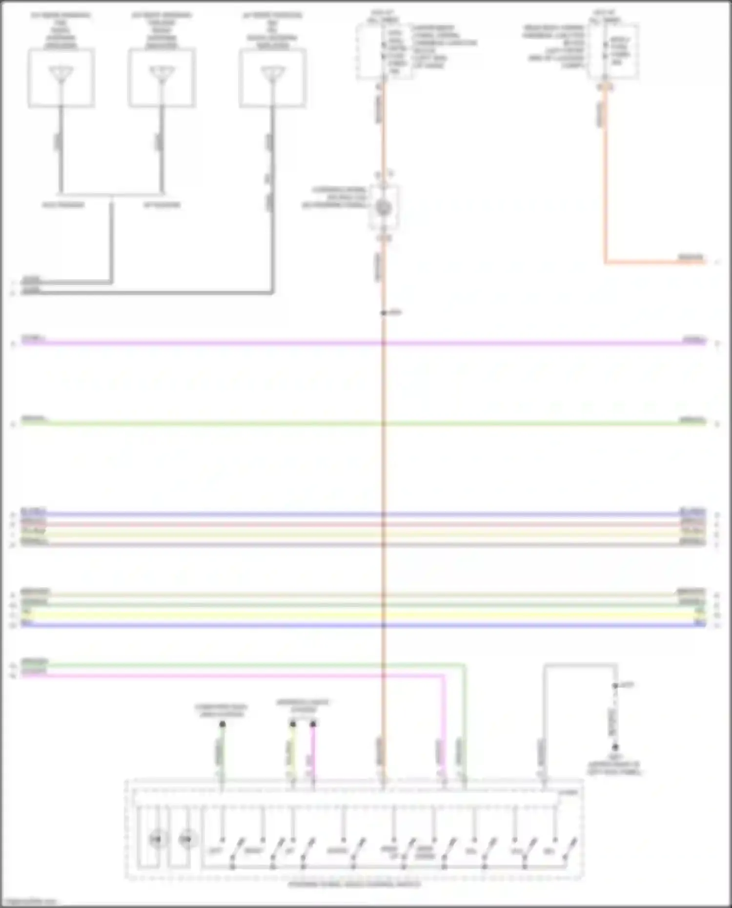 CT4-V Cadillac I (2019-2024): Navigation circuit, w/o surround amplifier (5 of 6)