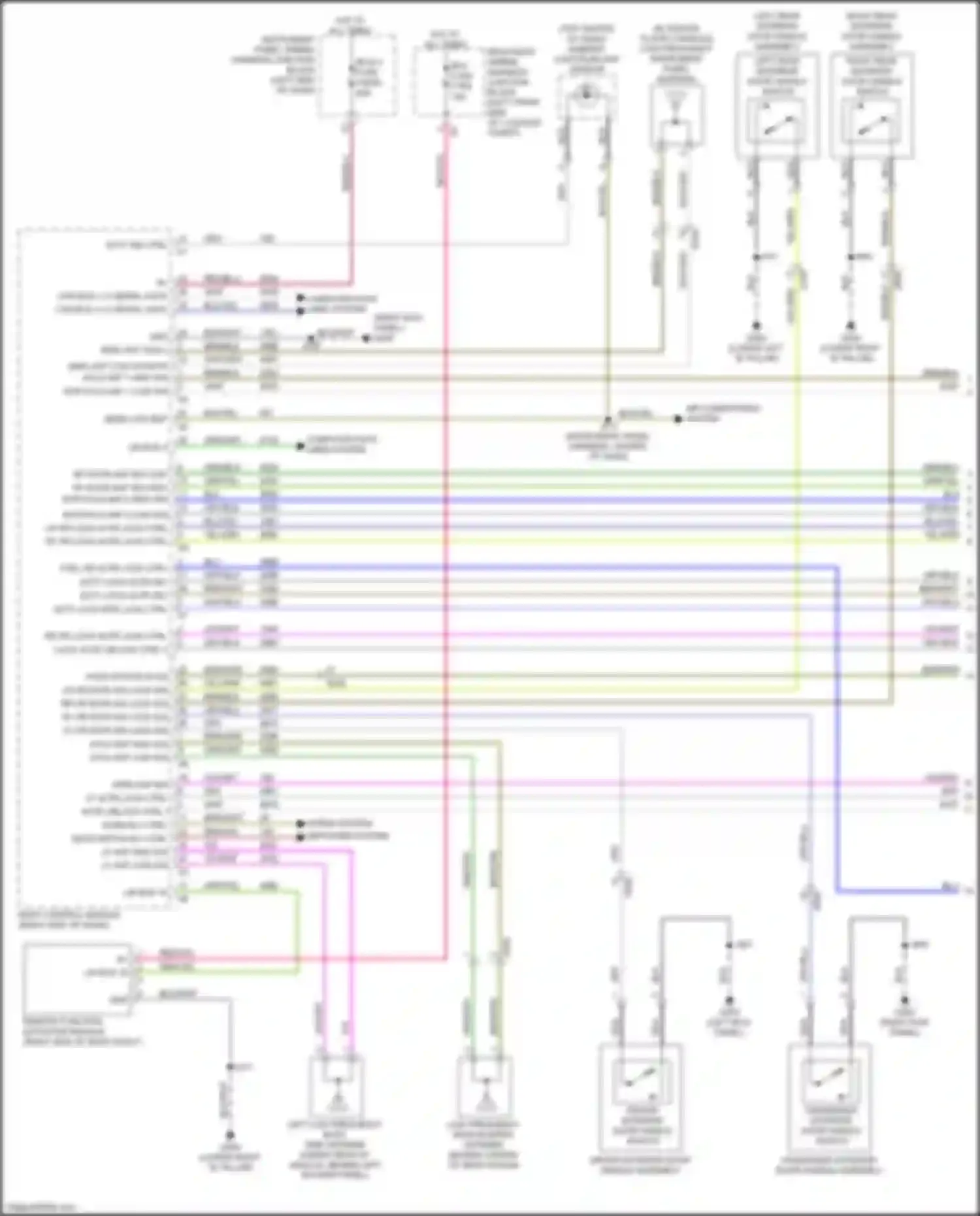 CT4-V Cadillac I (2019-2024): Power door locks circuit (1 of 4)