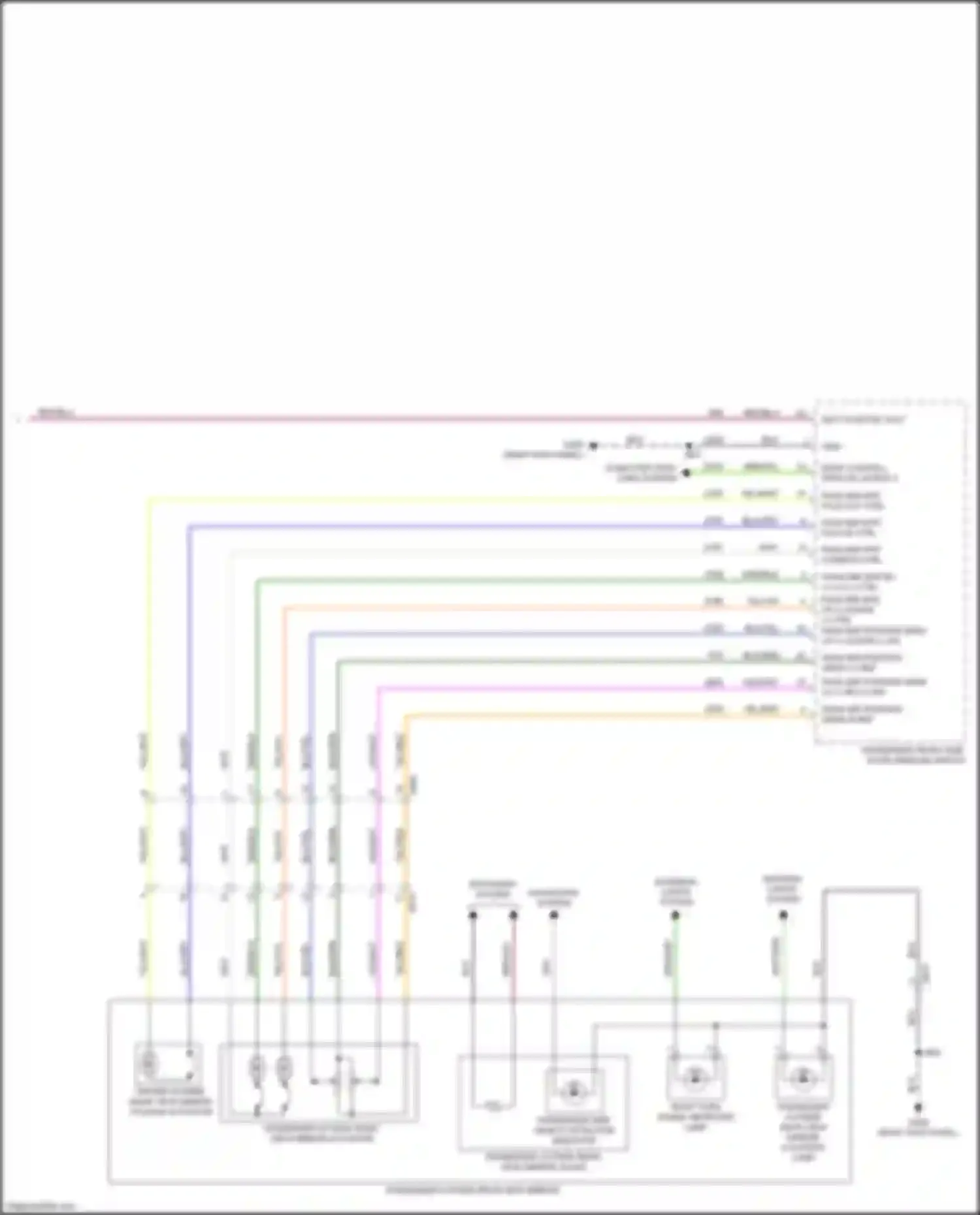 CT4-V Cadillac I (2019-2024): Power mirrors circuit (2 of 2)