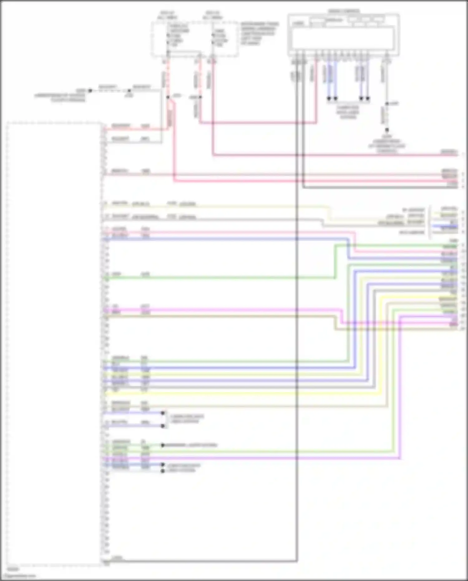 CT4-V Cadillac I (2019-2024): Radio circuit, w/o surround amplifier (1 of 6)