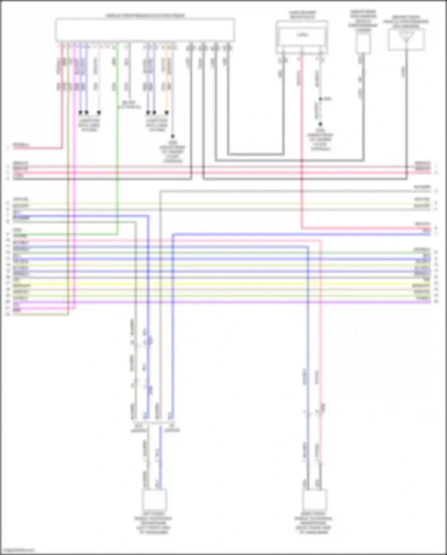CT4-V Cadillac I (2019-2024): Radio circuit, w/o surround amplifier (2 of 6)