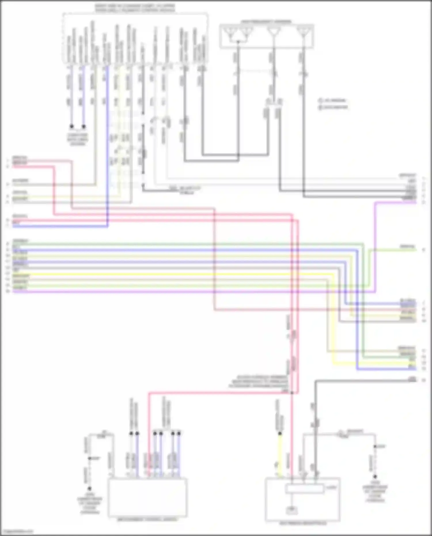 CT4-V Cadillac I (2019-2024): Radio circuit, w/o surround amplifier (3 of 6)