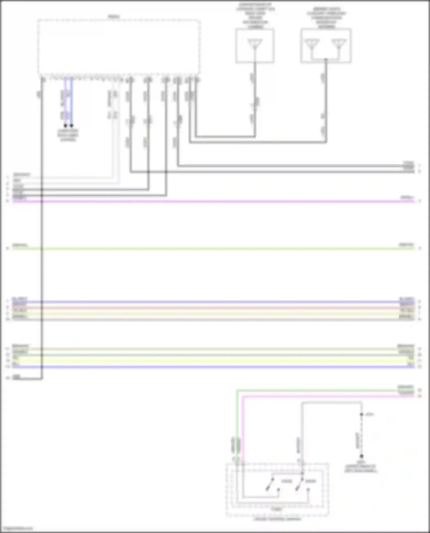 CT4-V Cadillac I (2019-2024): Radio circuit, w/o surround amplifier (4 of 6)