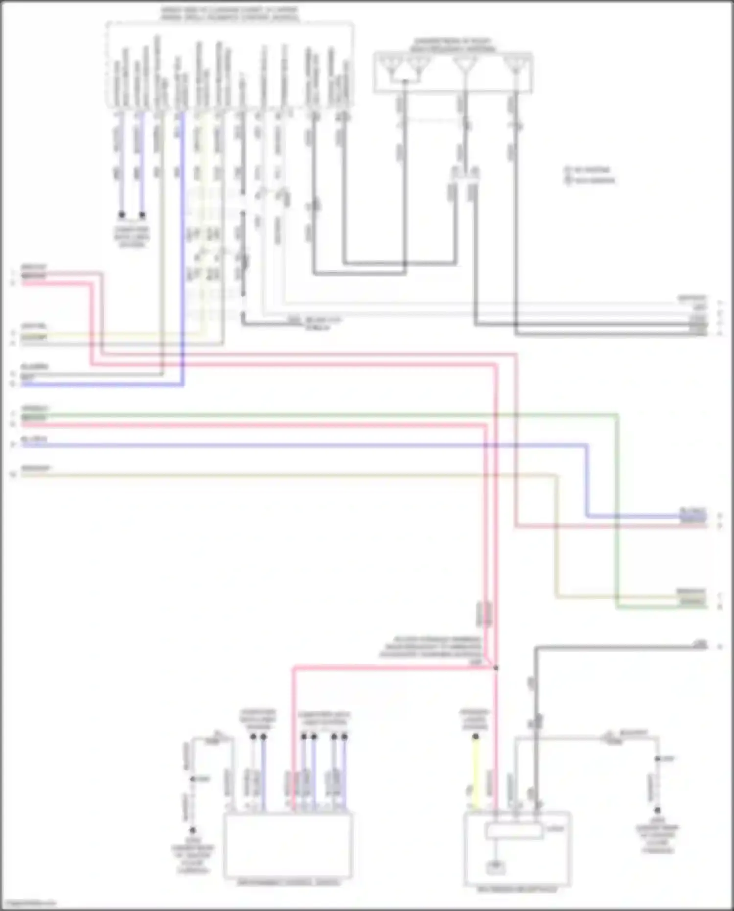 CT4-V Cadillac I (2019-2024): Radio circuit, w/ surround amplifier (3 of 6)