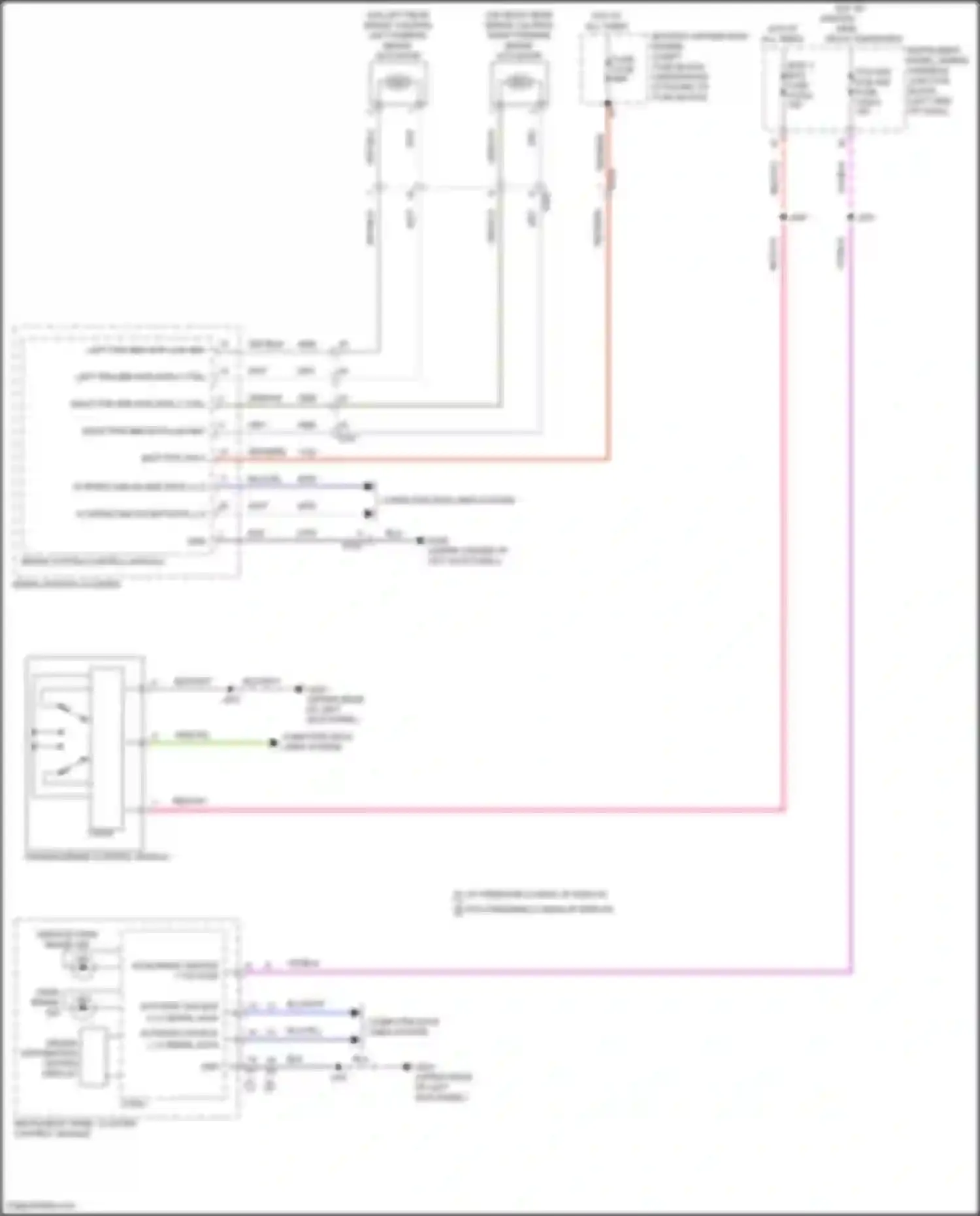 CT4-V Cadillac I (2019-2024): Park brake system circuit