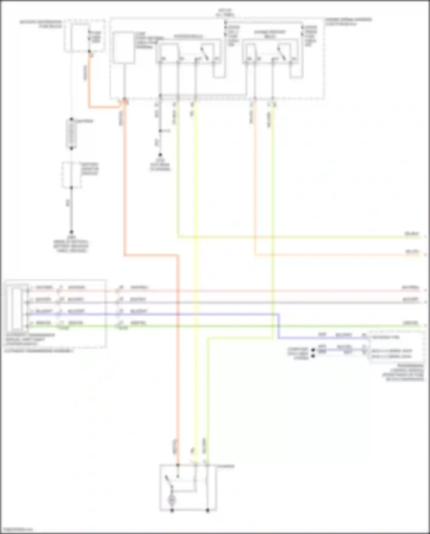 CT4-V Cadillac I (2019-2024): Starting circuit (1 of 2)