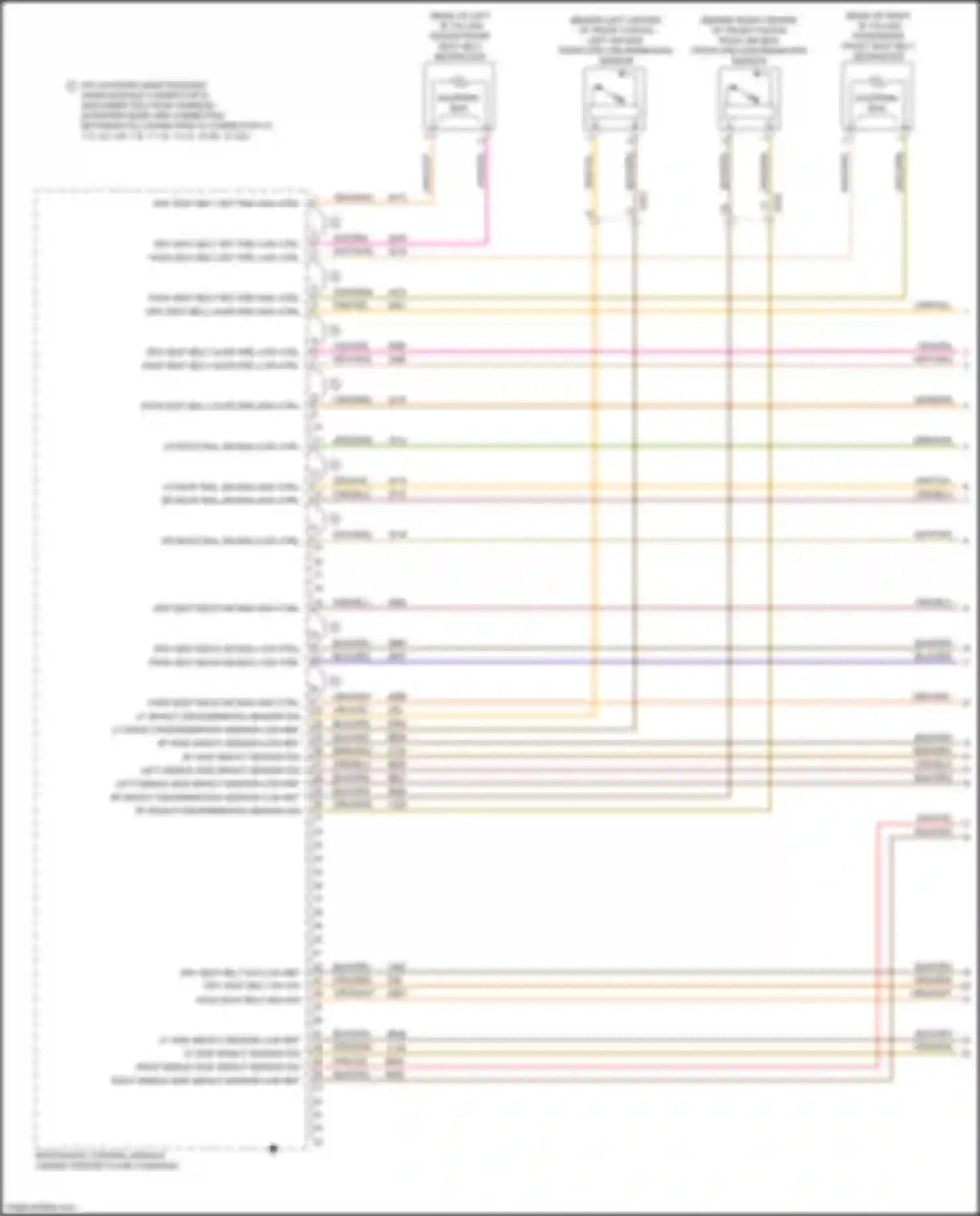 CT4-V Cadillac I (2019-2024): Supplemental restraints circuit (1 of 4)