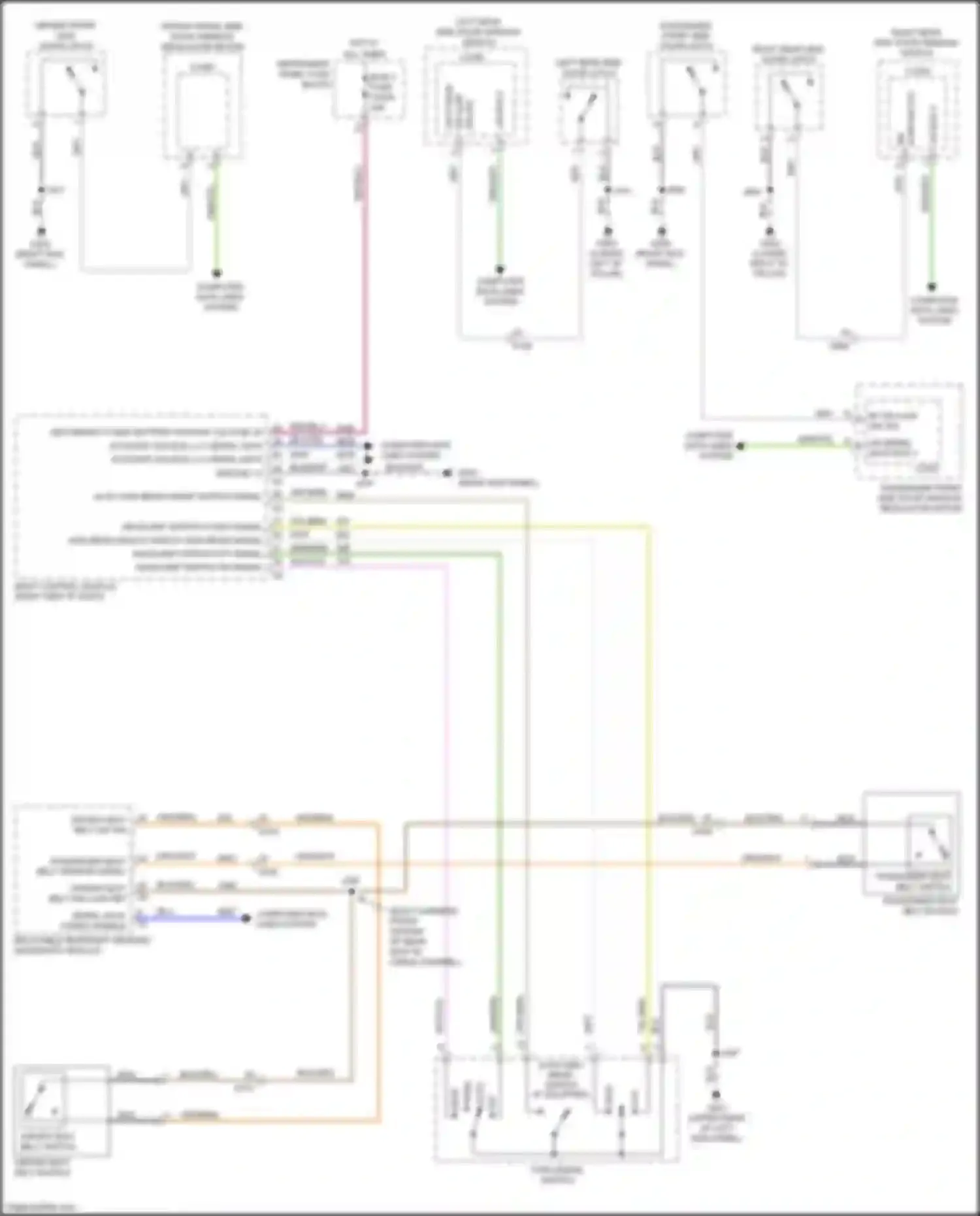 CT4-V Cadillac I (2019-2024): Warning systems circuit (2 of 2)