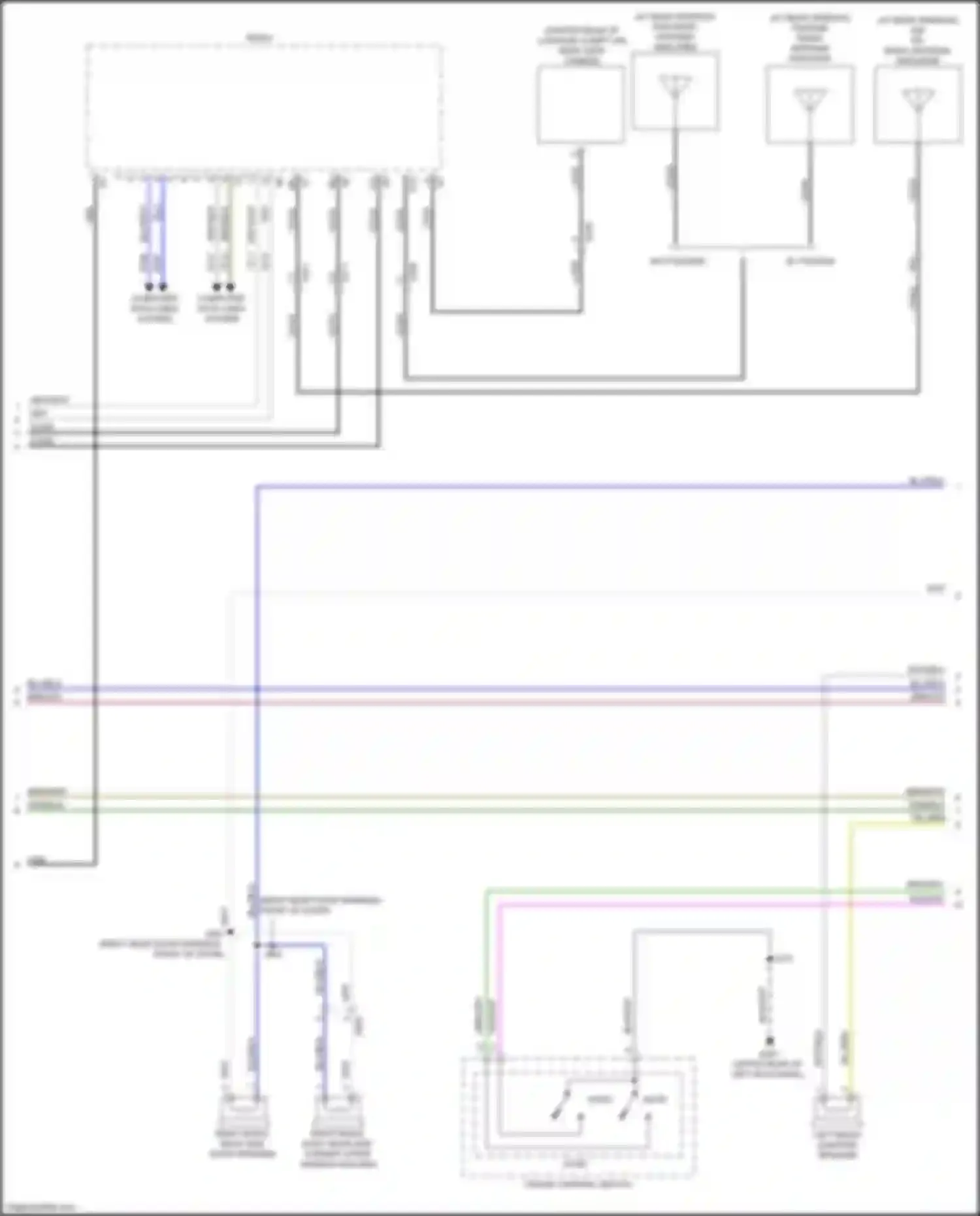 Wiring diagram cruise control switch for Cadillac CT4-V I (2019-2024)