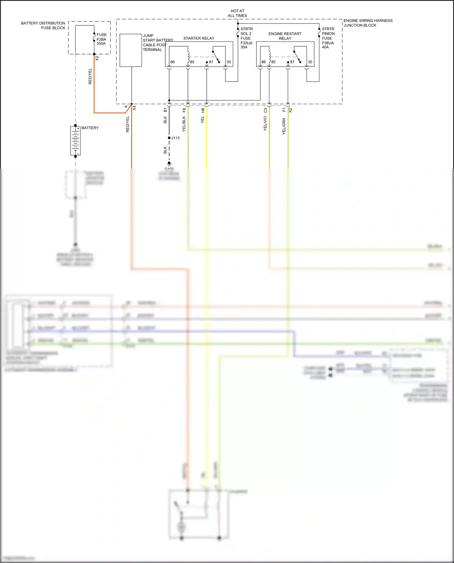 Cadillac CT4-V I (2019-2024) automatic transmission assembly wiring diagram  (5 of 6)