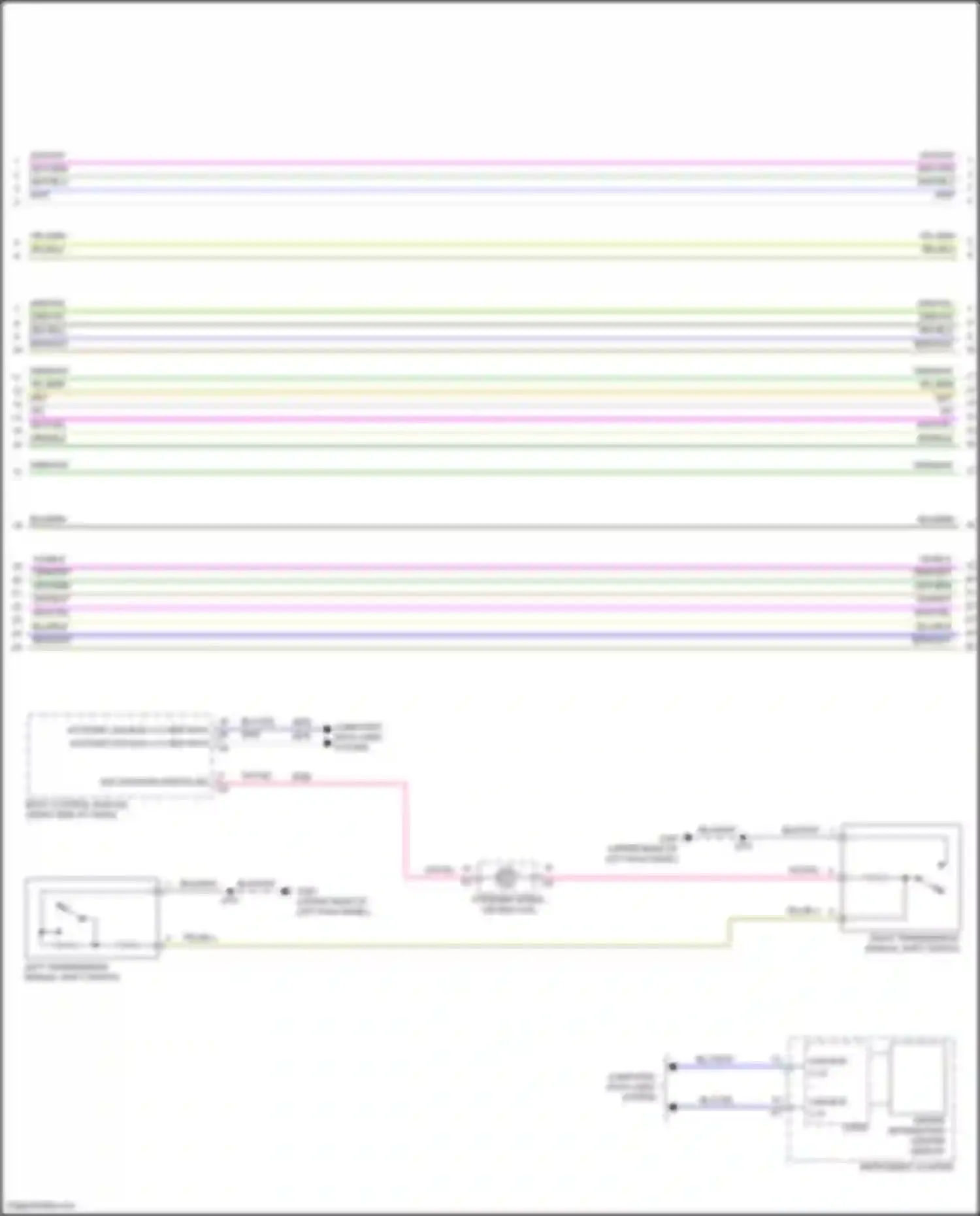 Wiring diagram tap up/down switch sig for Cadillac CT4-V I (2019-2024)